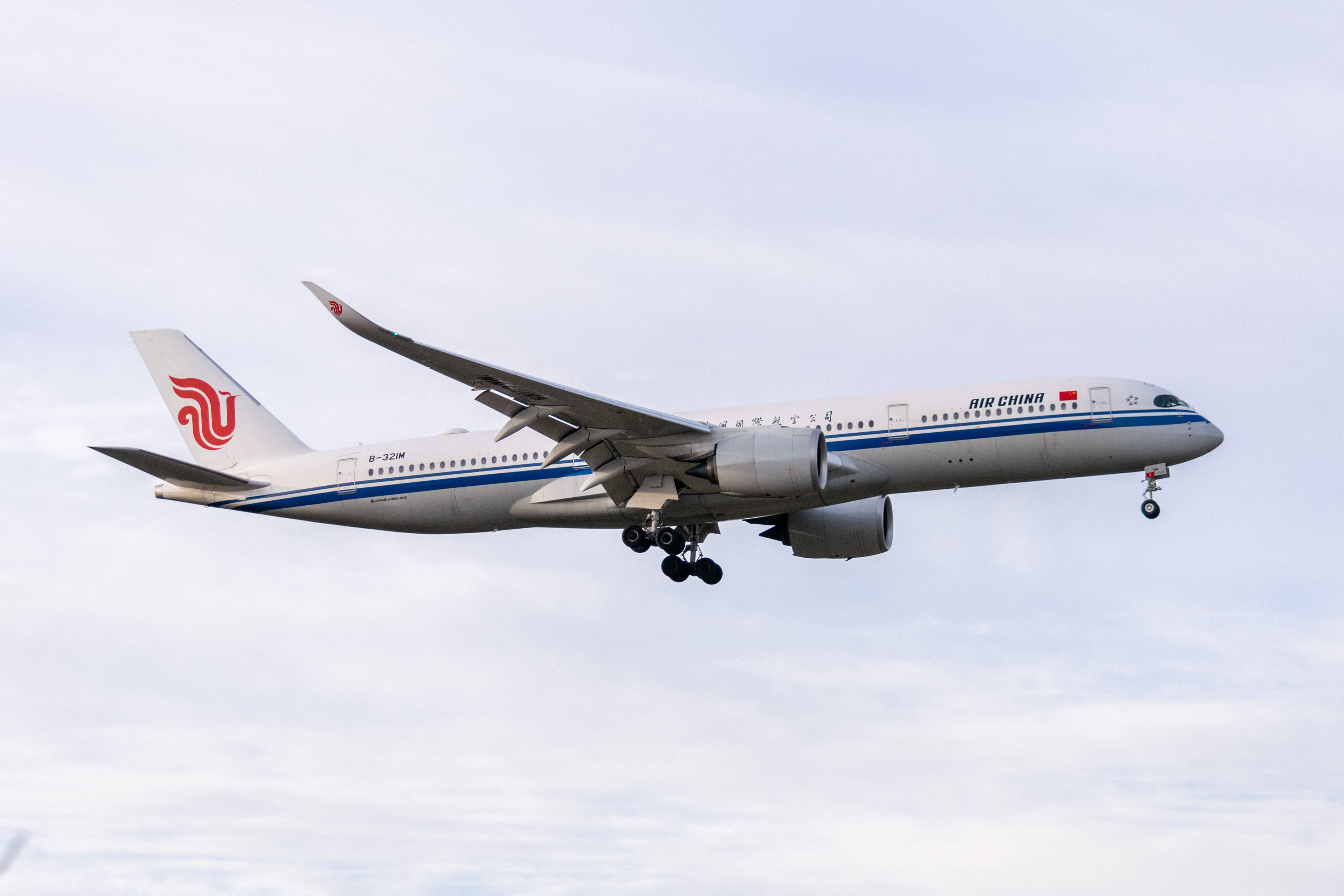 Air China A350 on approach.