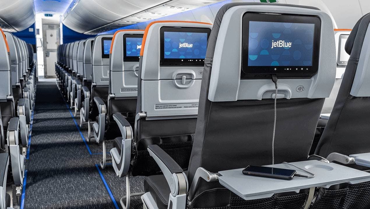 JetBlue a220 cabin