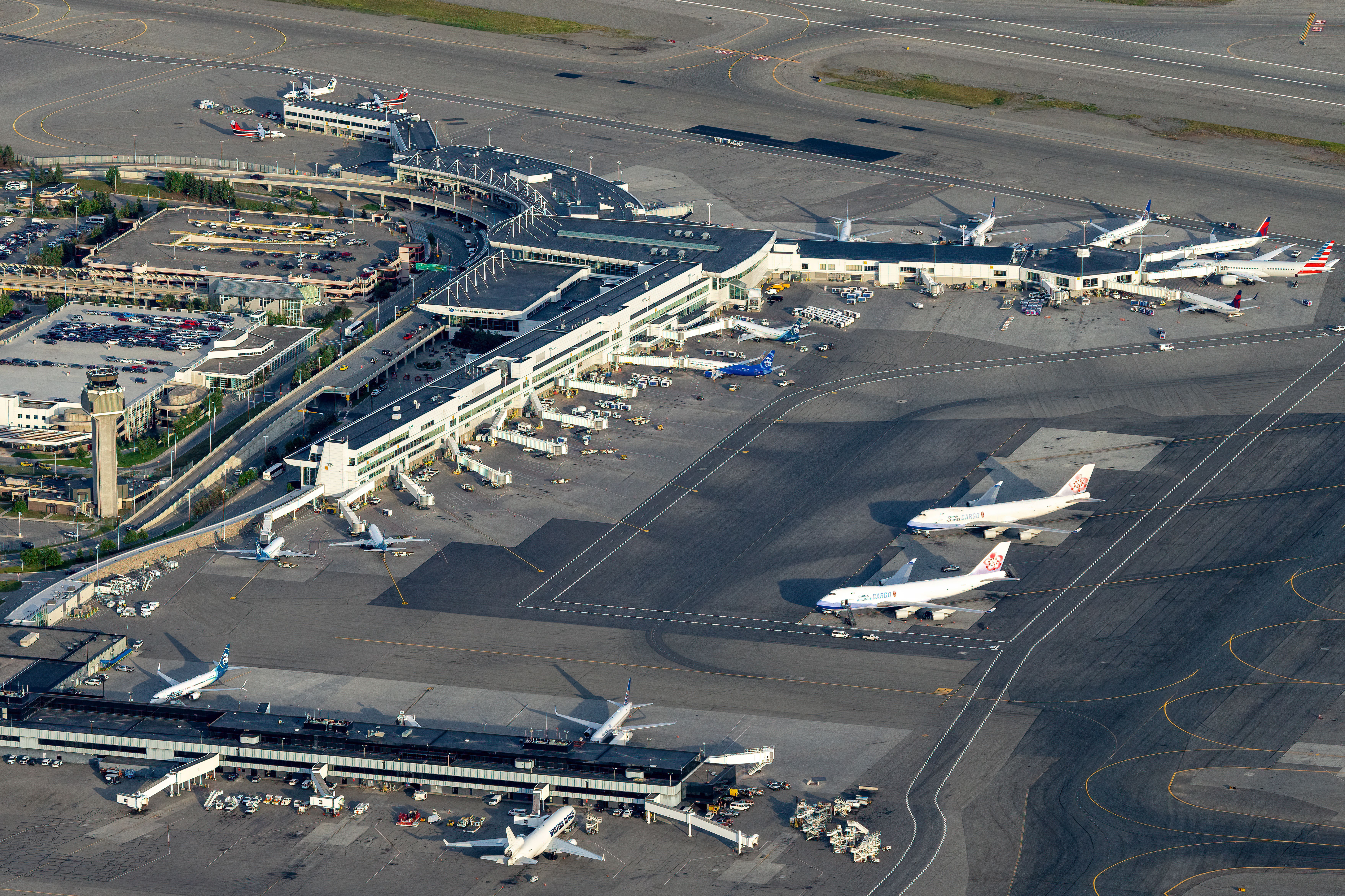 Anchorage Airport Aerial View