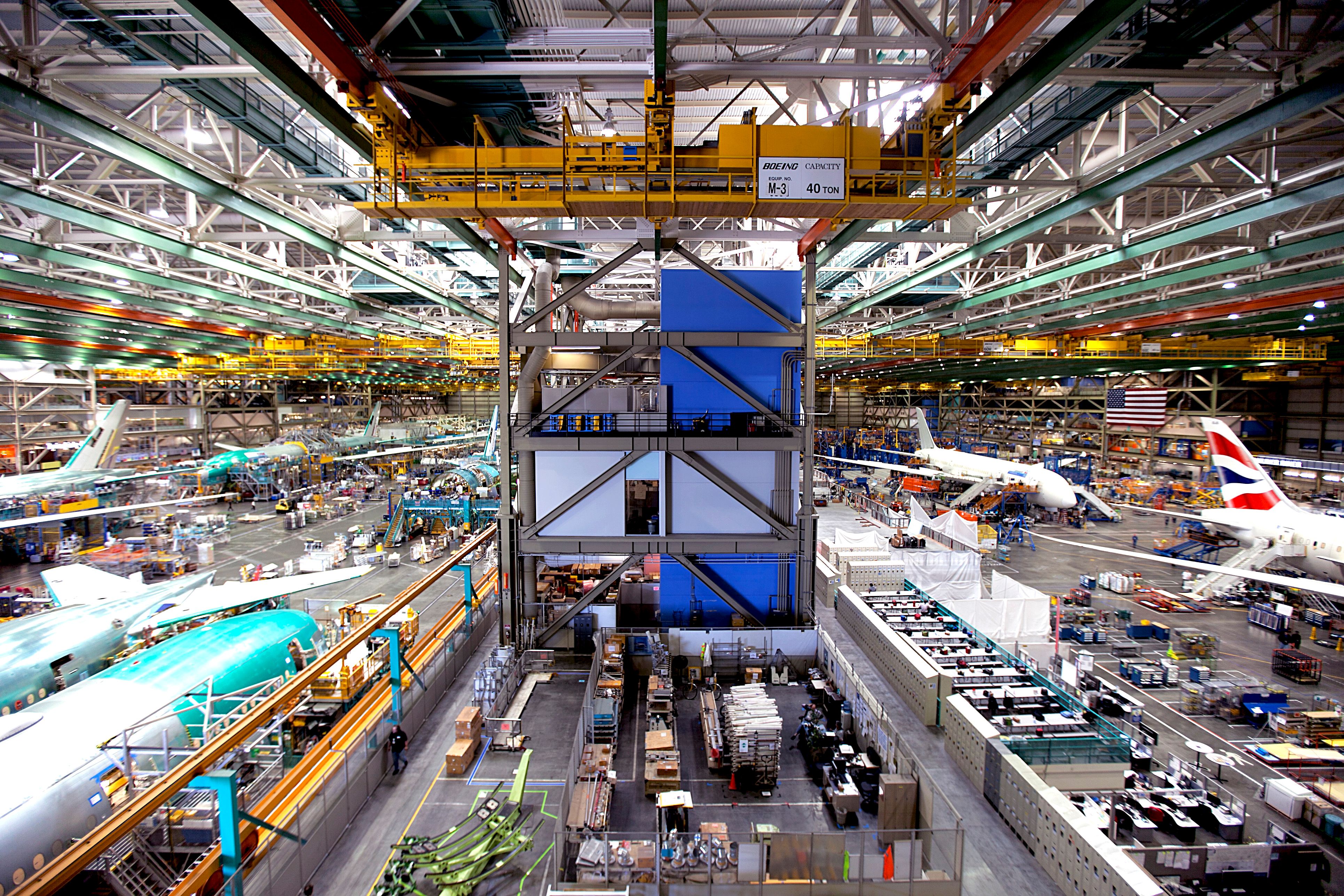 Boeing's Everett factory in Washington JetStar Airways