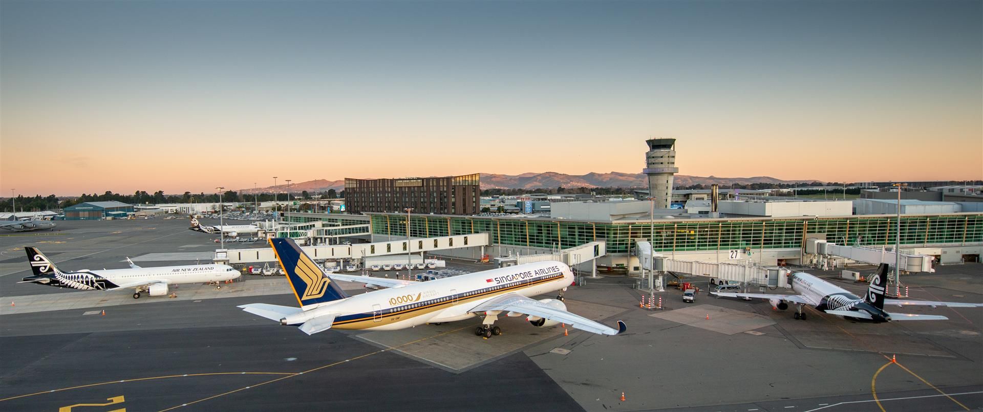 Christchurch Airport (CHC) in New Zealand 