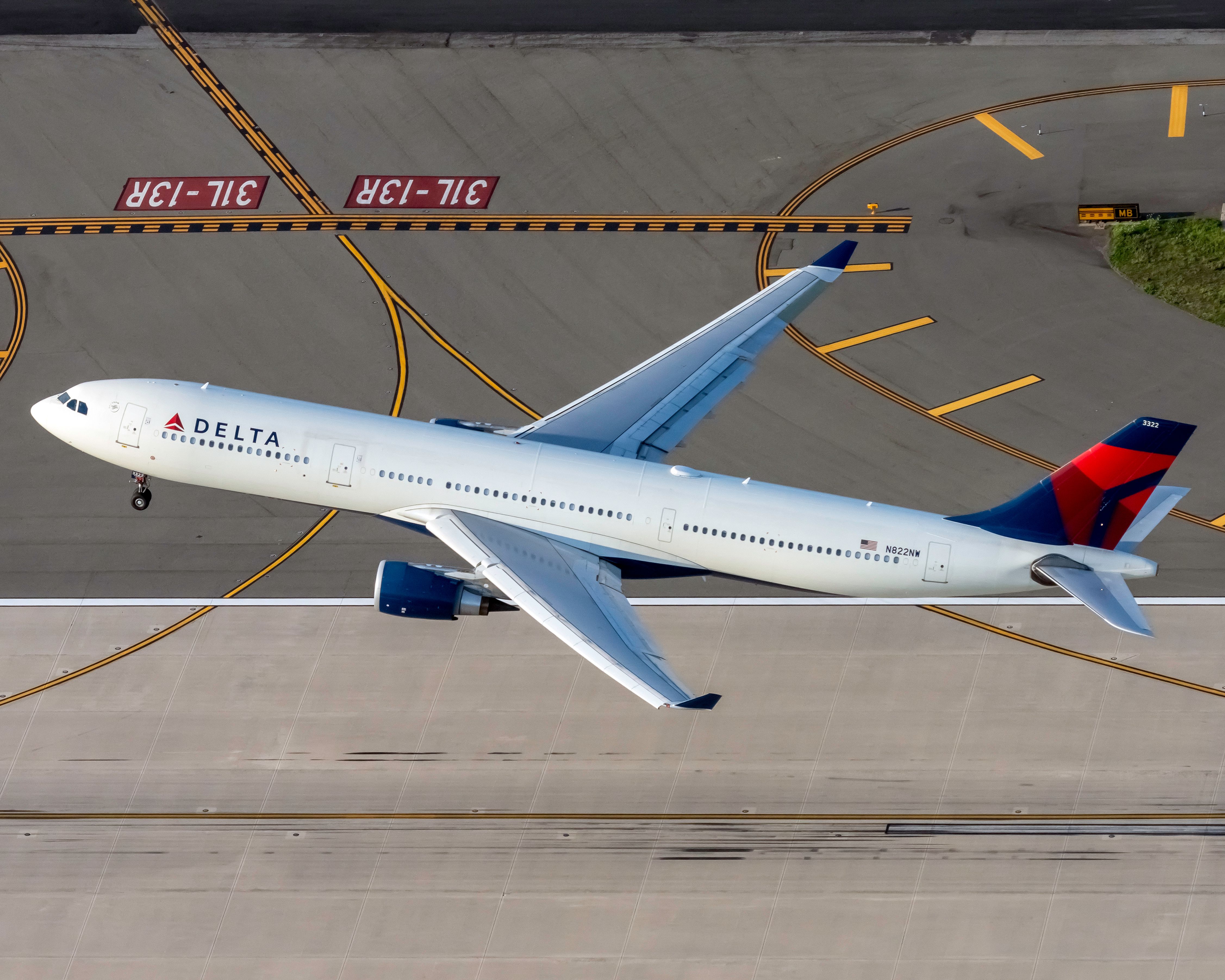 A Delta Air Lines Airbus A330-300