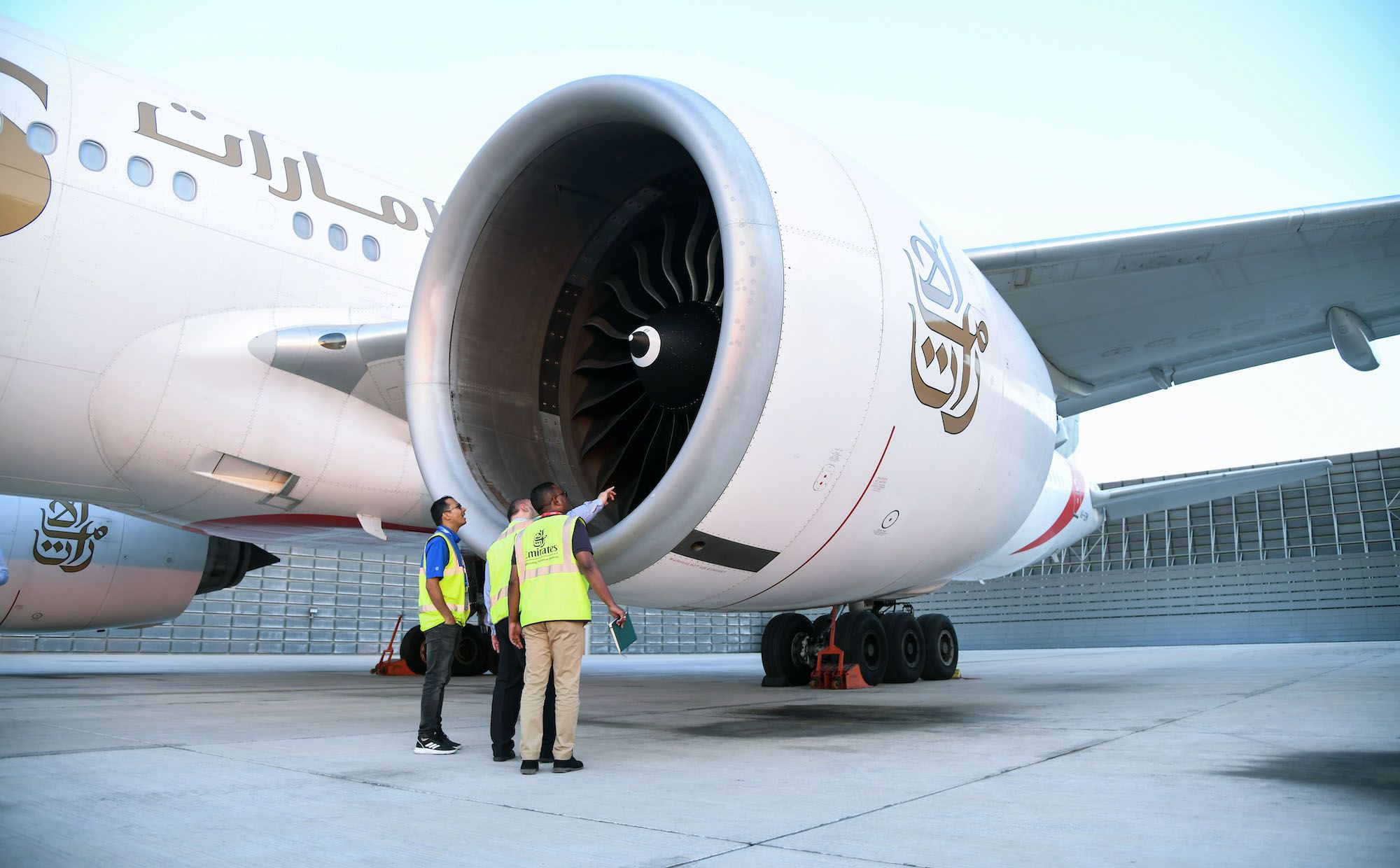 Emirates 777 engine test
