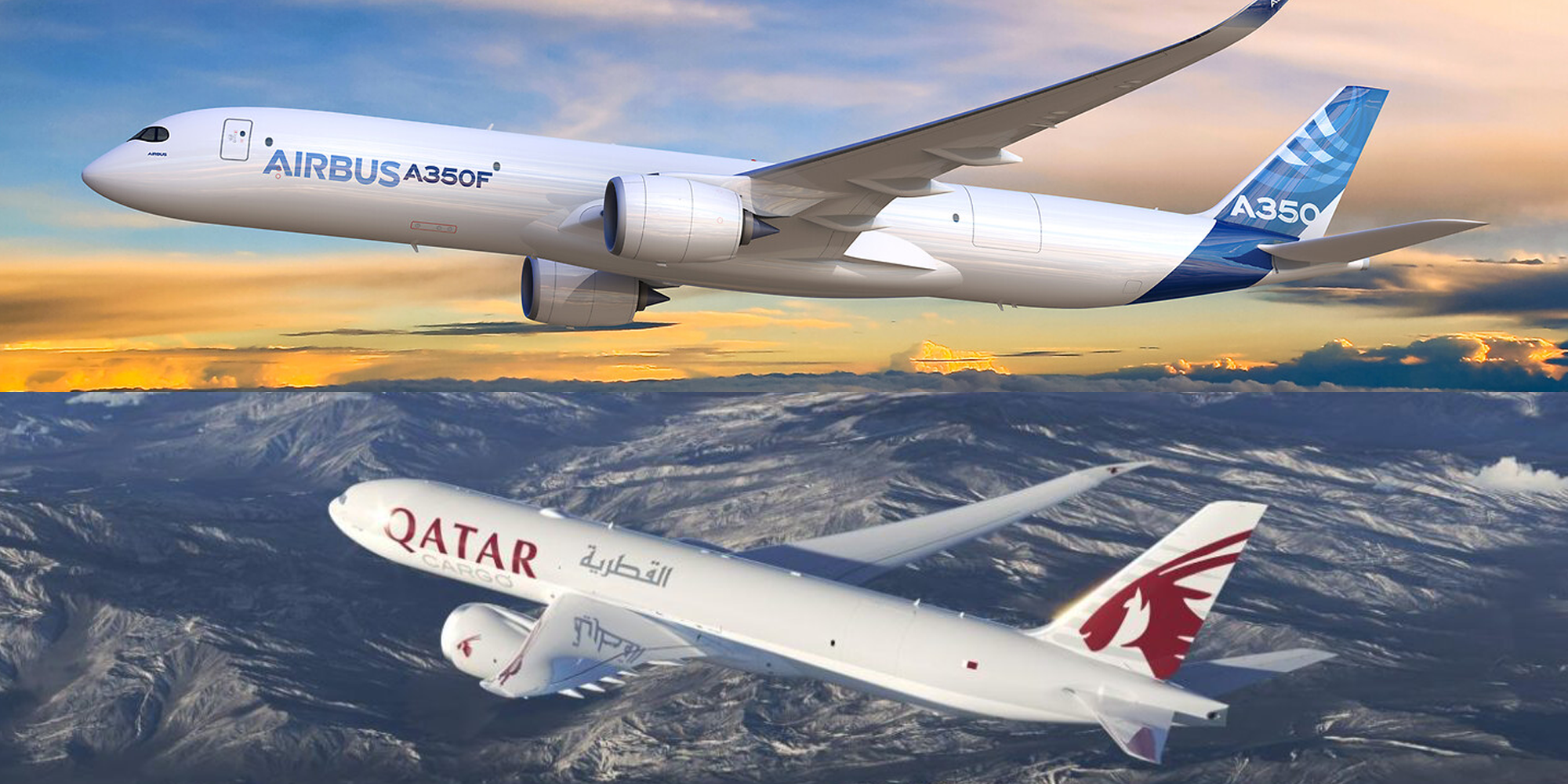 Airbus A350F and Boeing 777X freighter