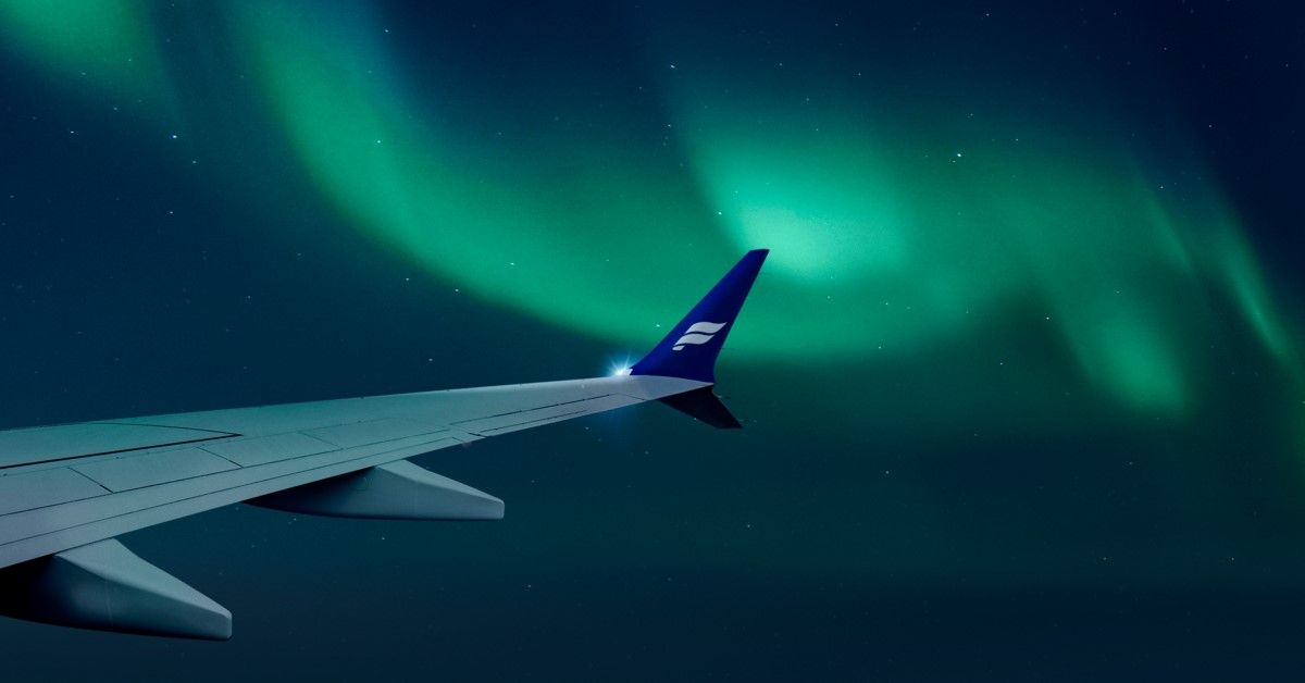 Icelandair northern lights