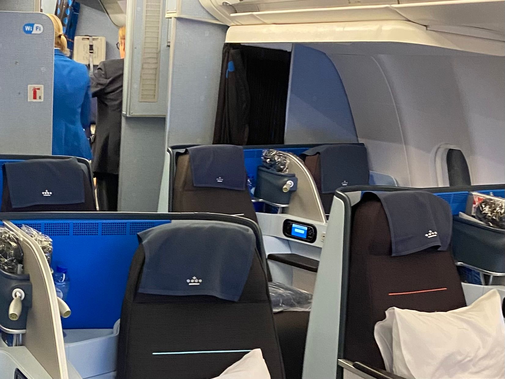 Airbus A330-200 Business class seats reserved as crew rest area