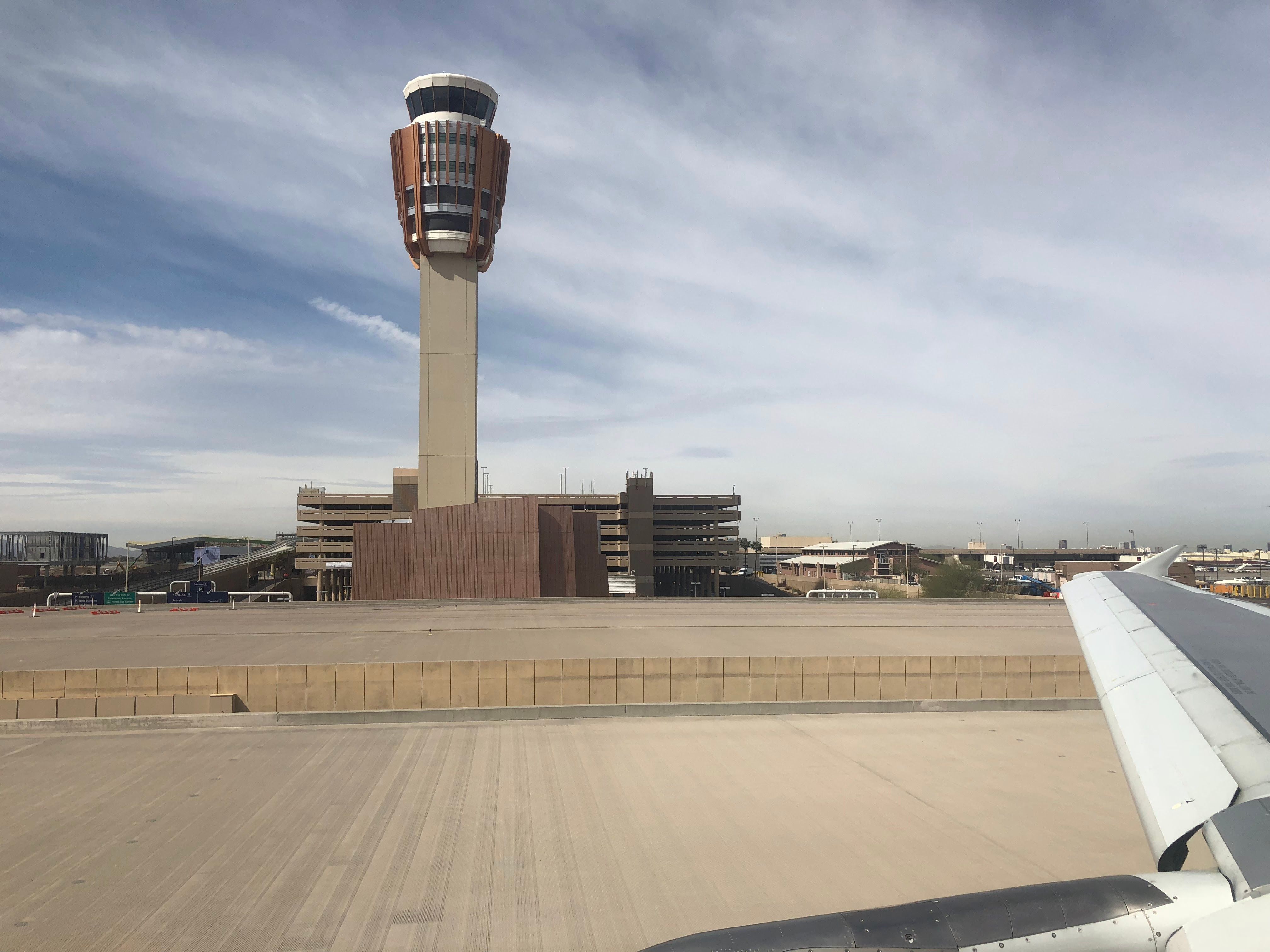 ATC tower at Phoenix Sky Harbor International Airport.