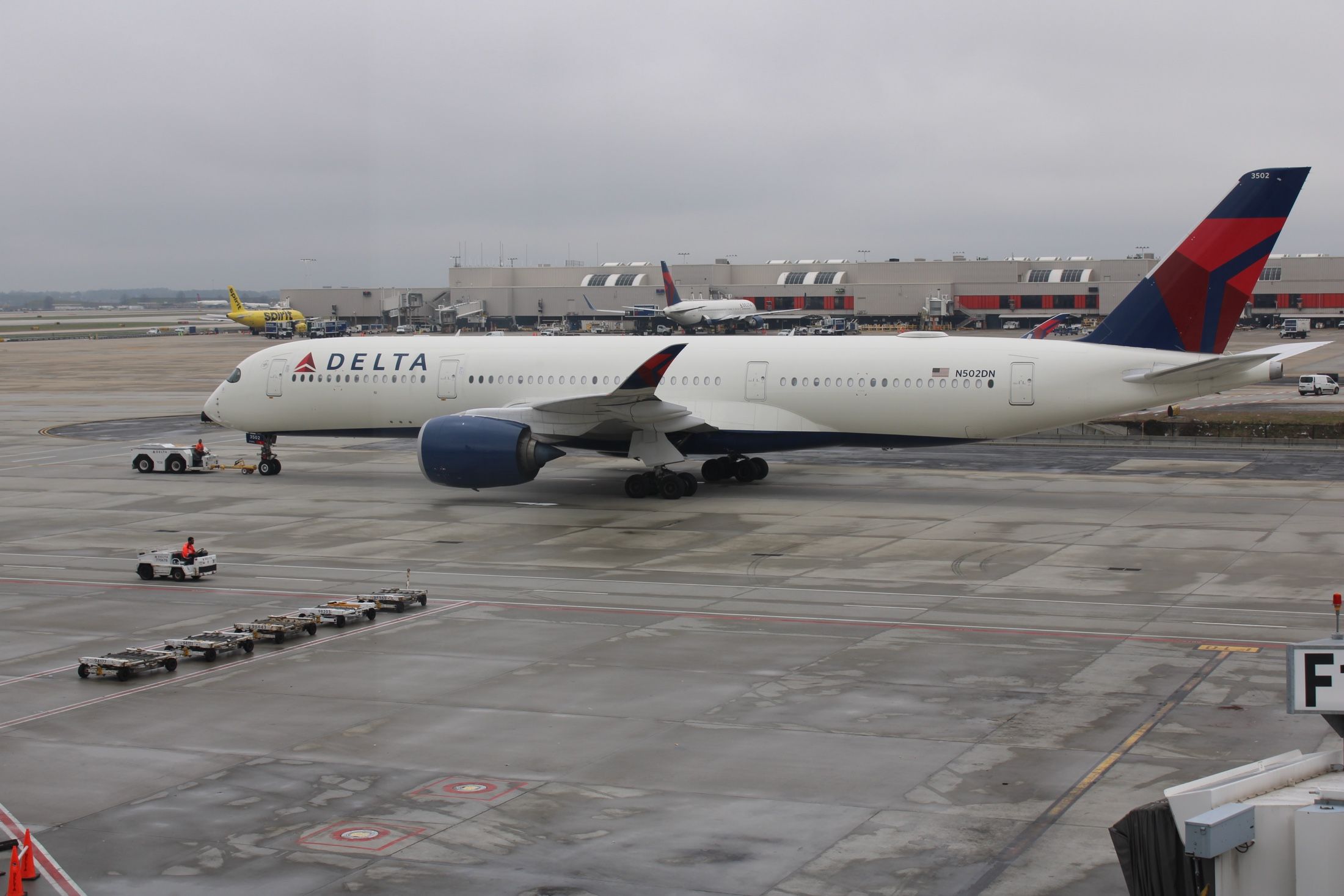 Delta Air Lines Airbus A350-900 at Hartsfield-Jackson Atlanta International Airport (ATL).