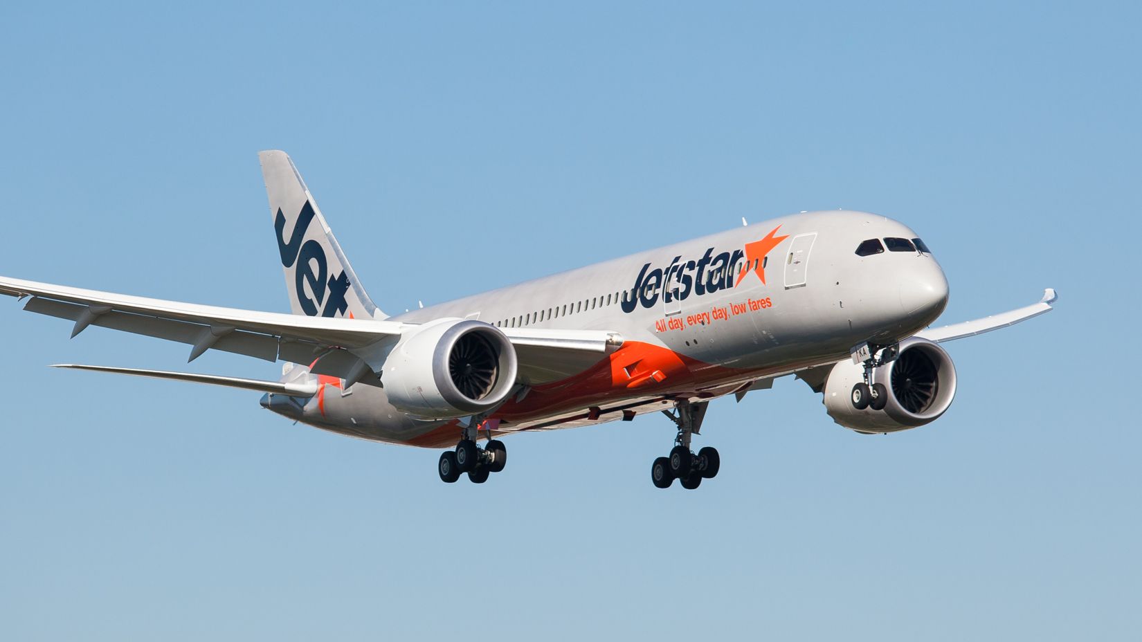 A Jetstar Boeing 787 Dreamliner.