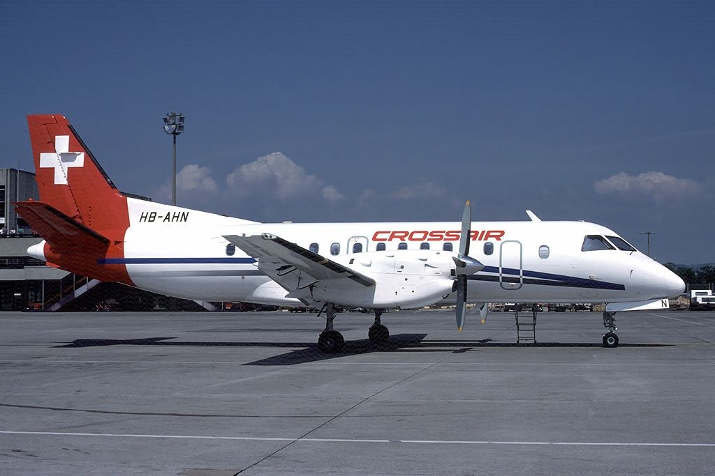 A Saab-Fairchild 340A of crossair