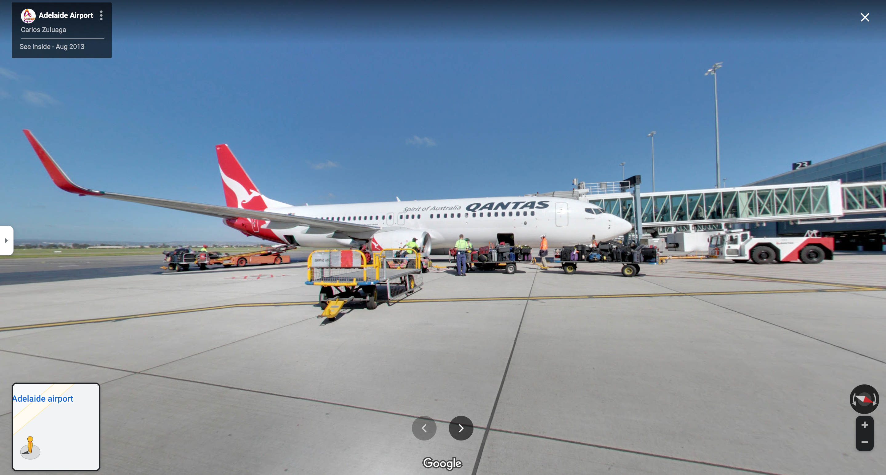 Adelaide Airport Google Street View