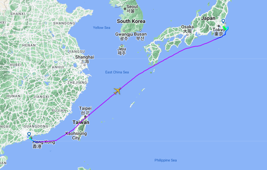 ANA Cargo Flight Track