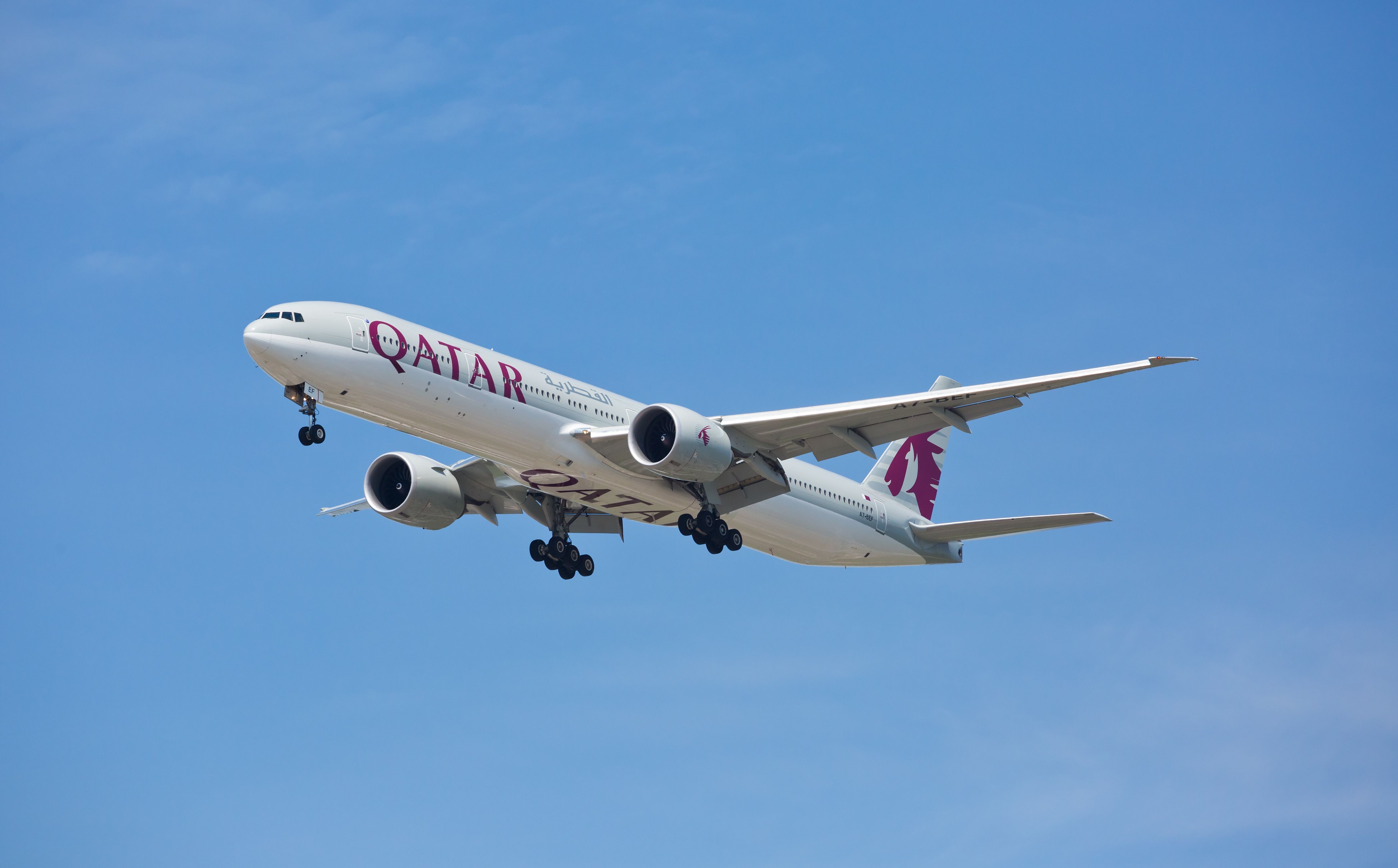 A Qatar Airways 777 was forced to return to Brisbane