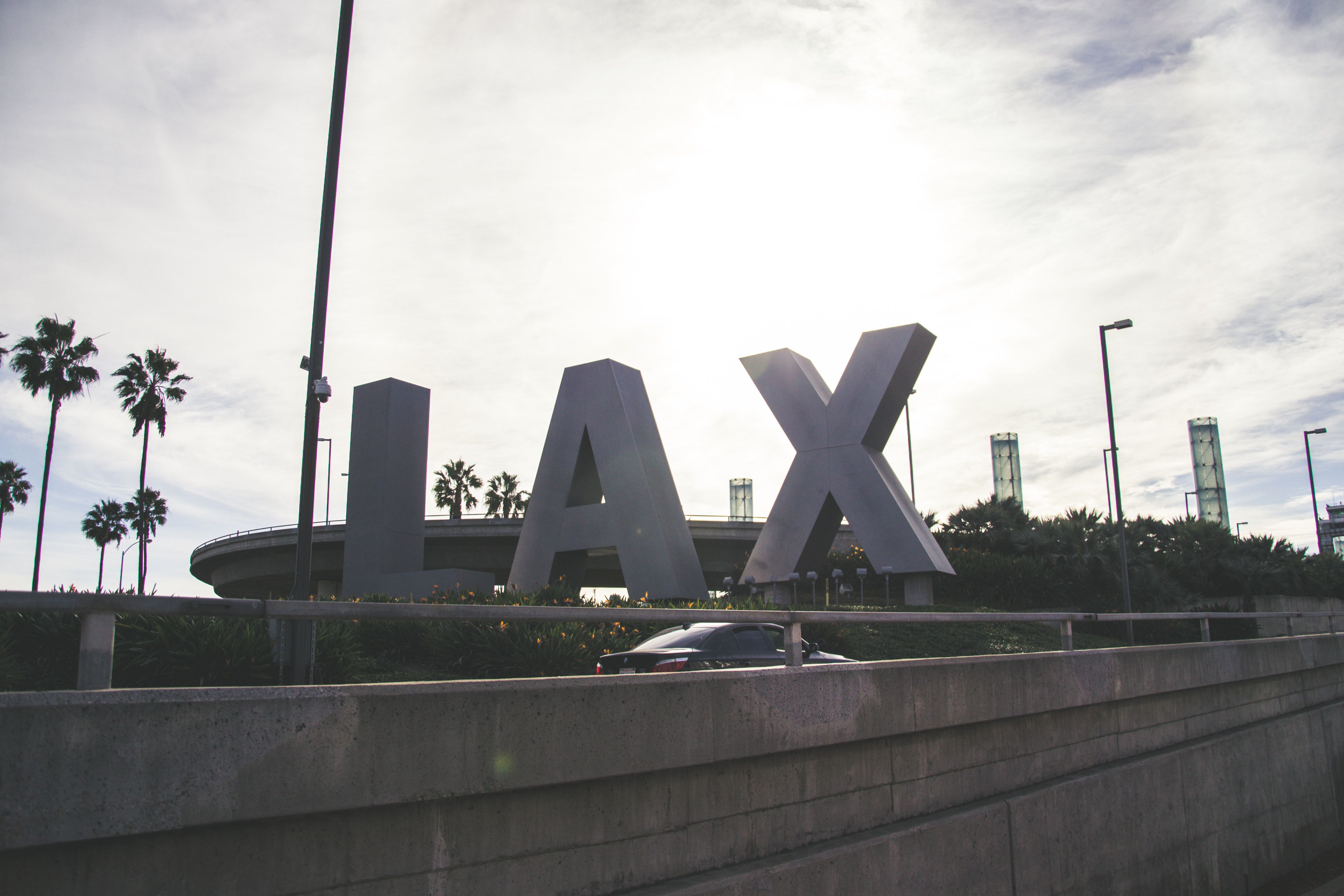 Los Angeles International Airport sign