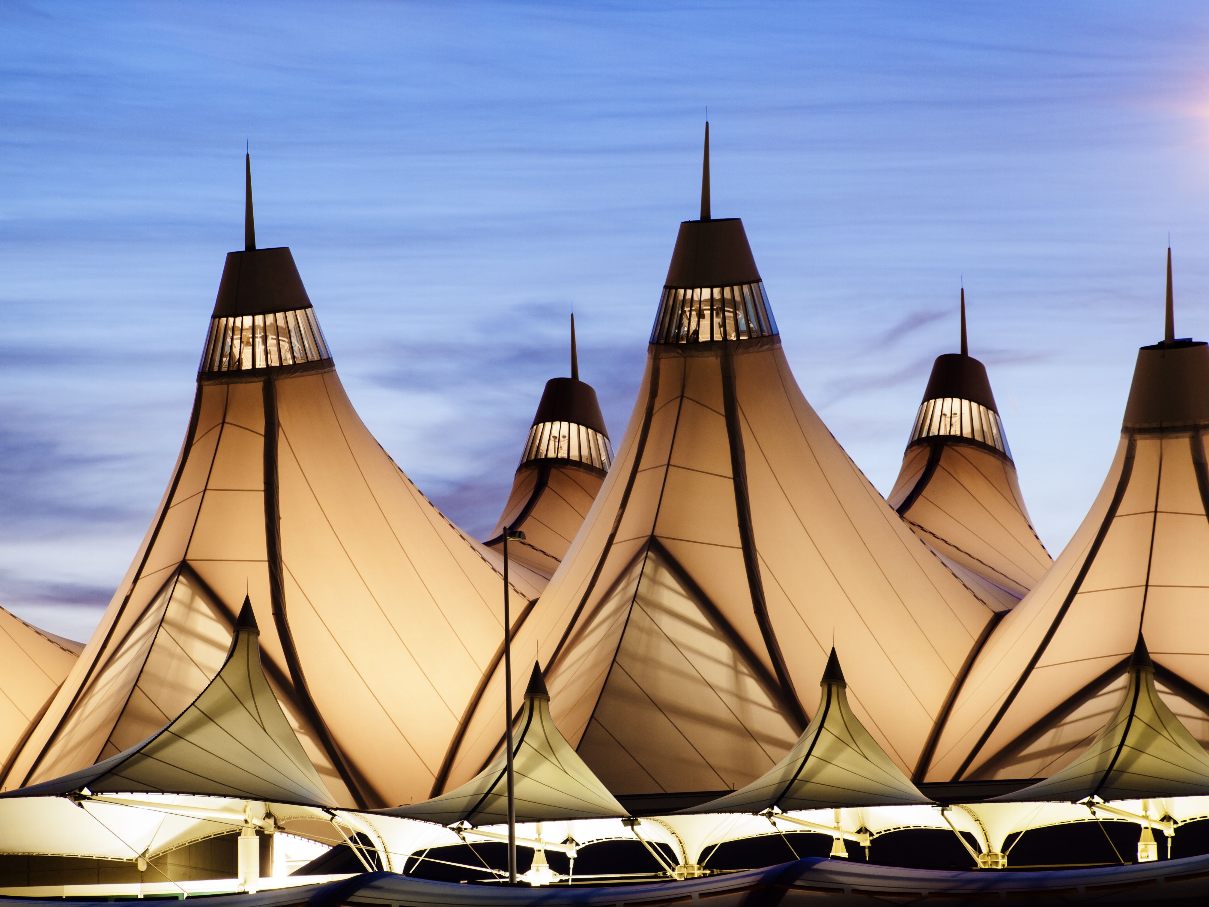 Denver International Airport's Jeppesen Terminal Tent Roof