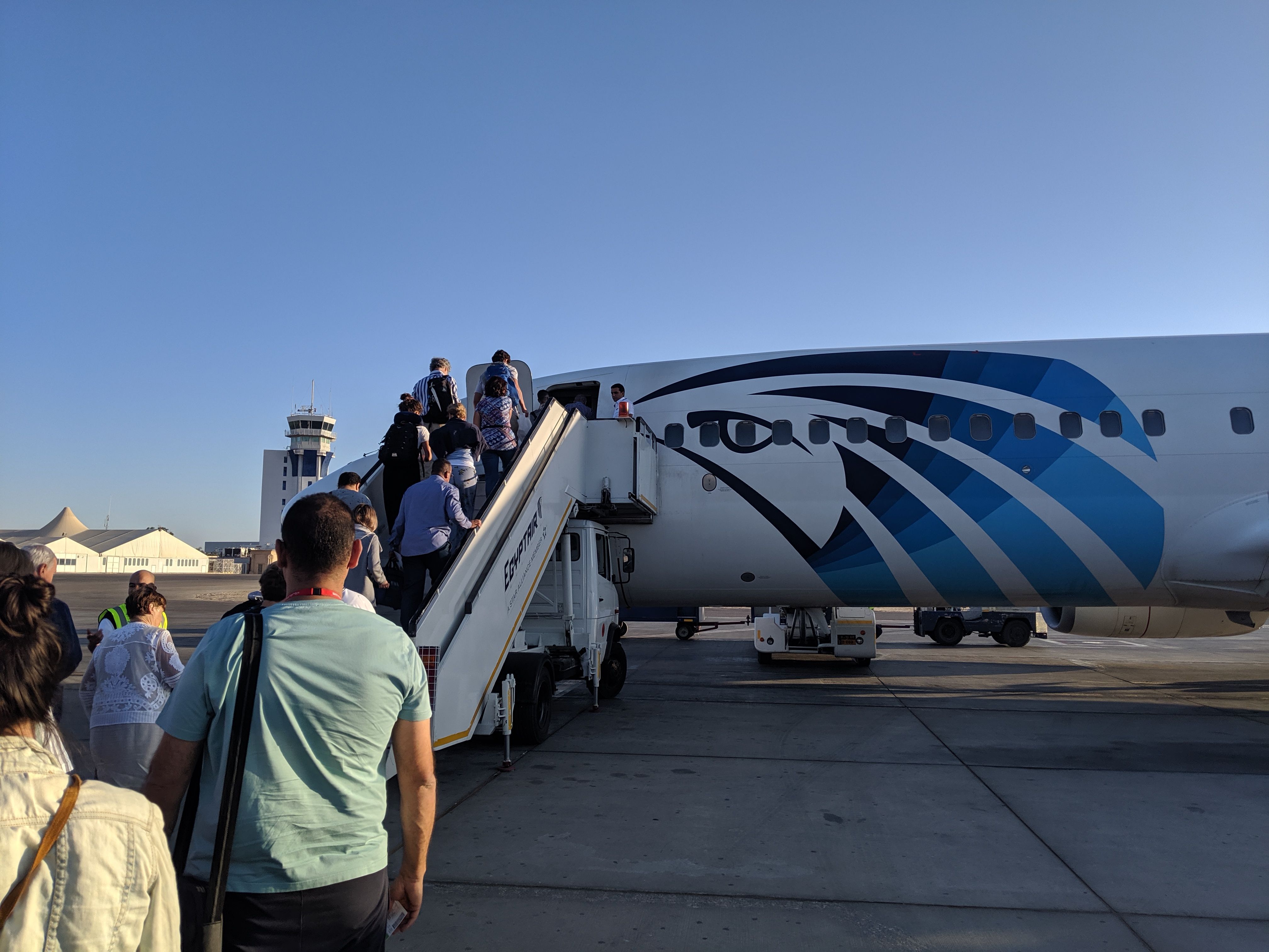 Egyptair Boeing 737 Boarding Luxor