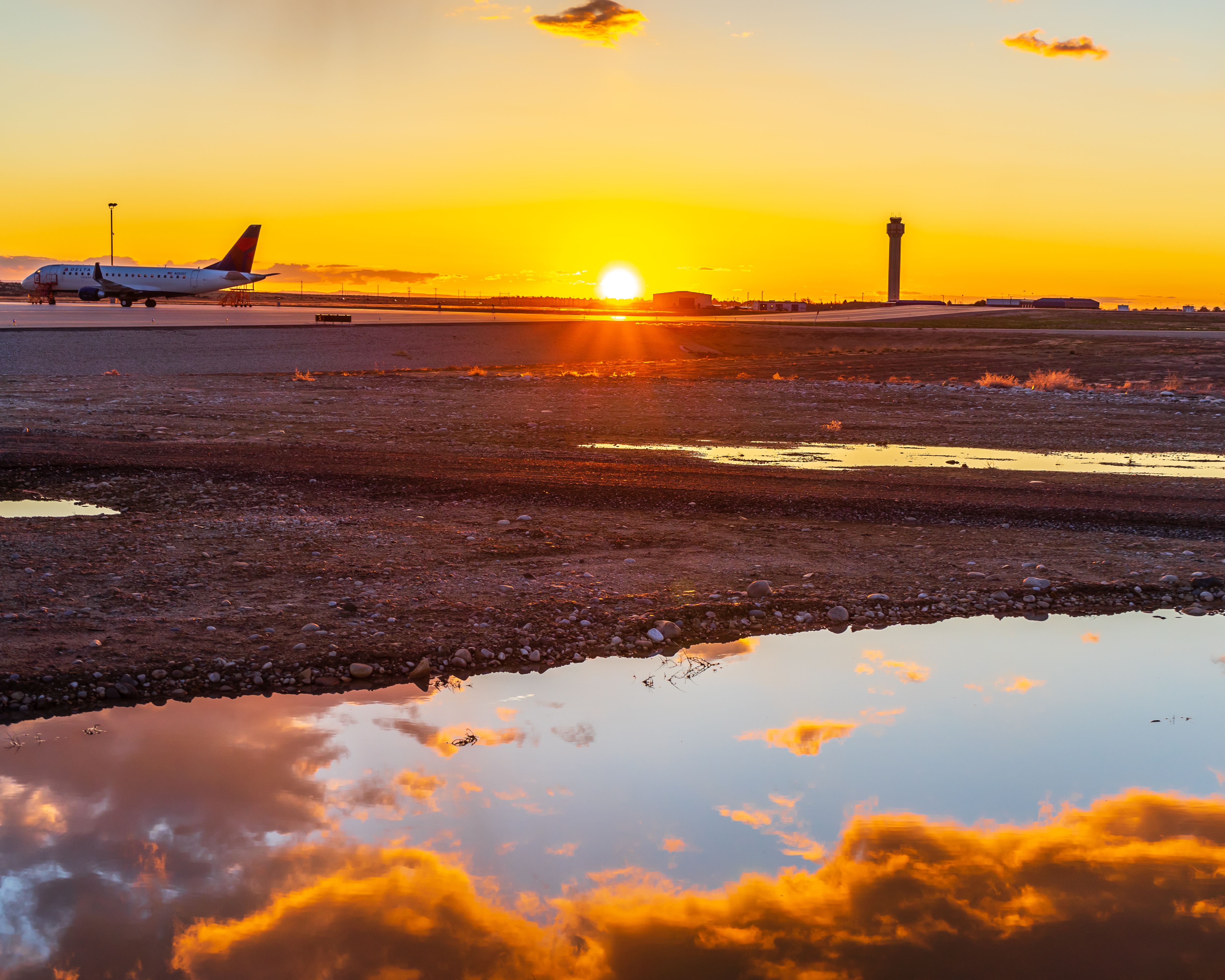 Boise Airport Sunset