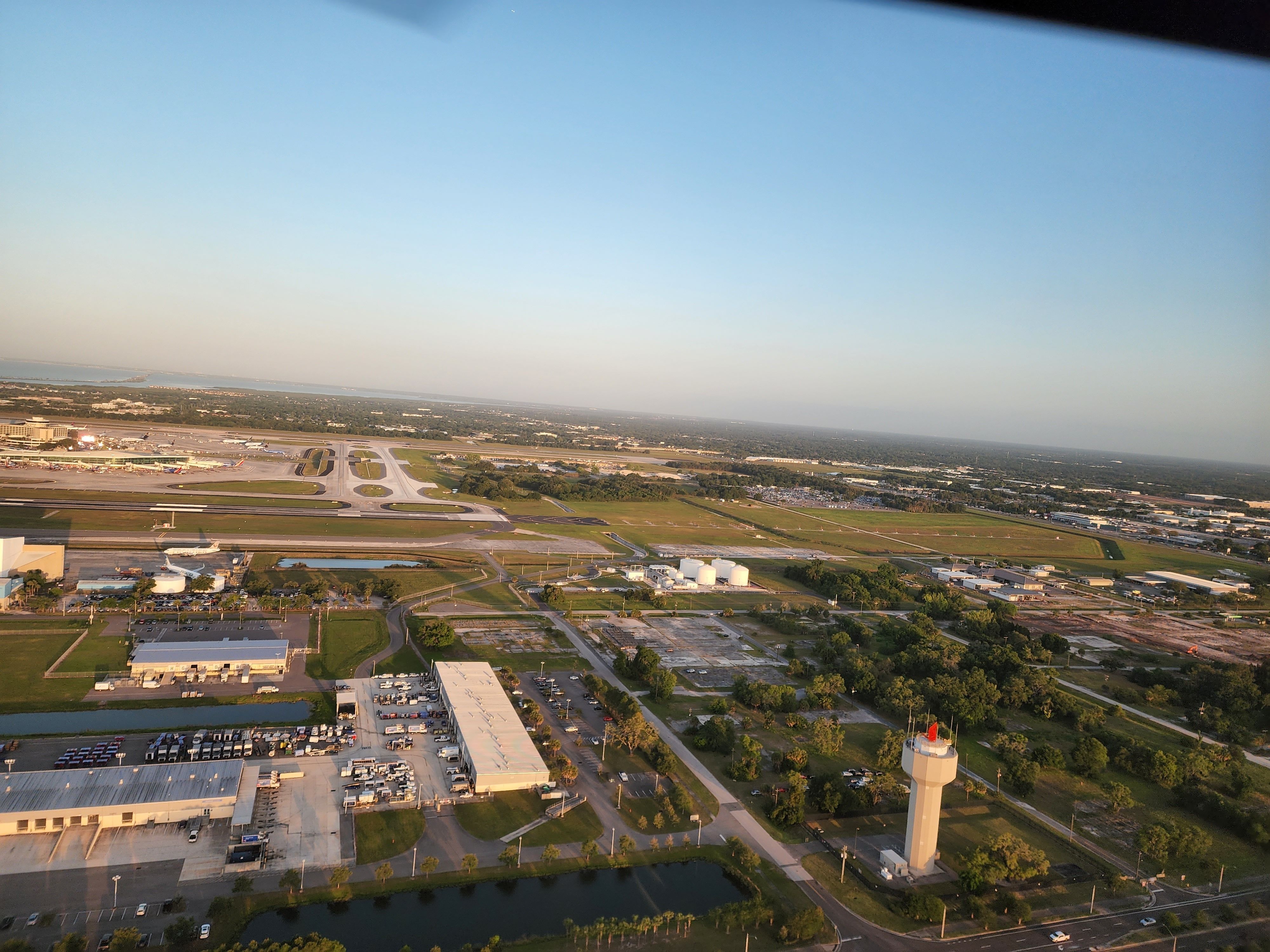 Tampa Airport from the sky