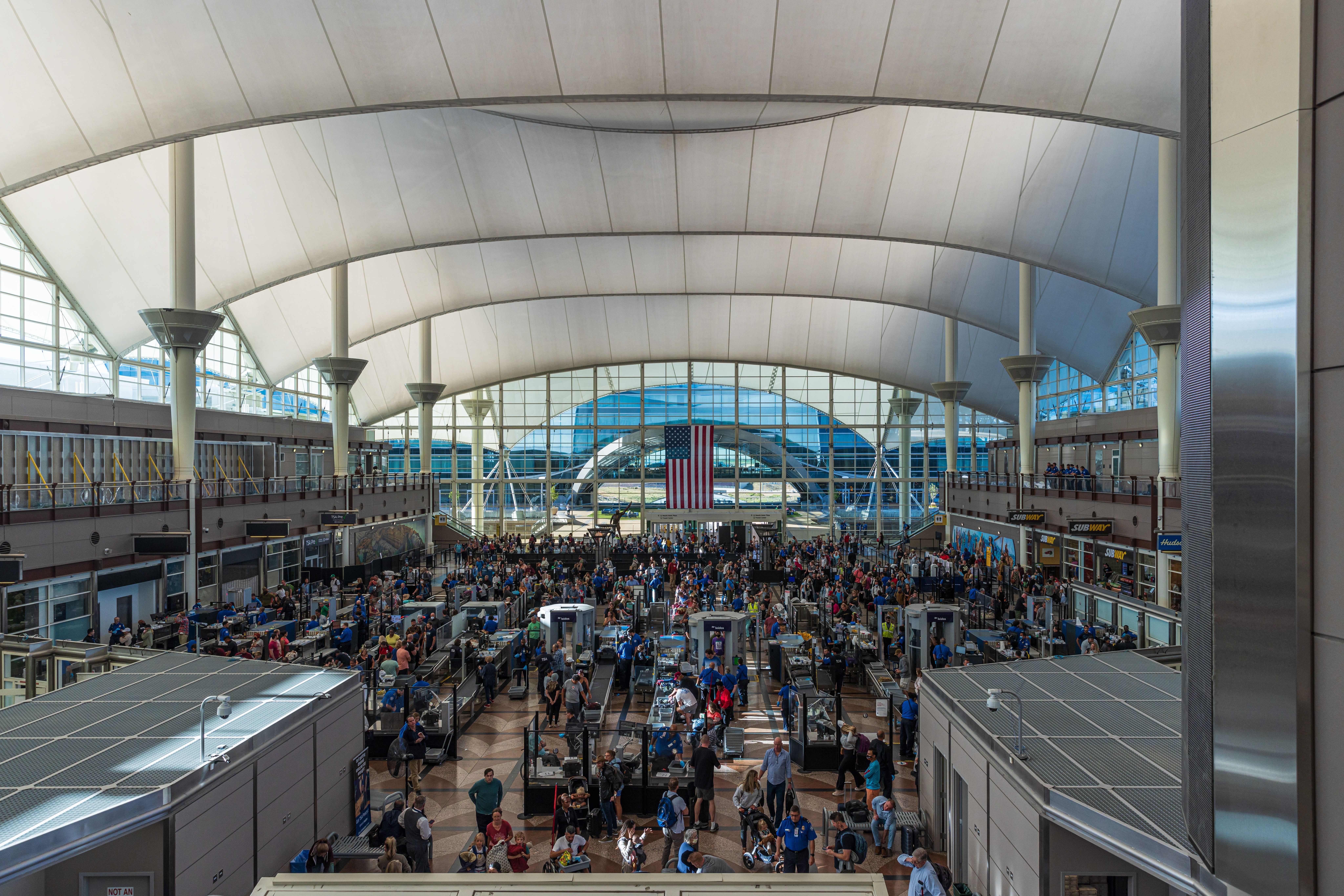 Denver International Airport's Security Queue.