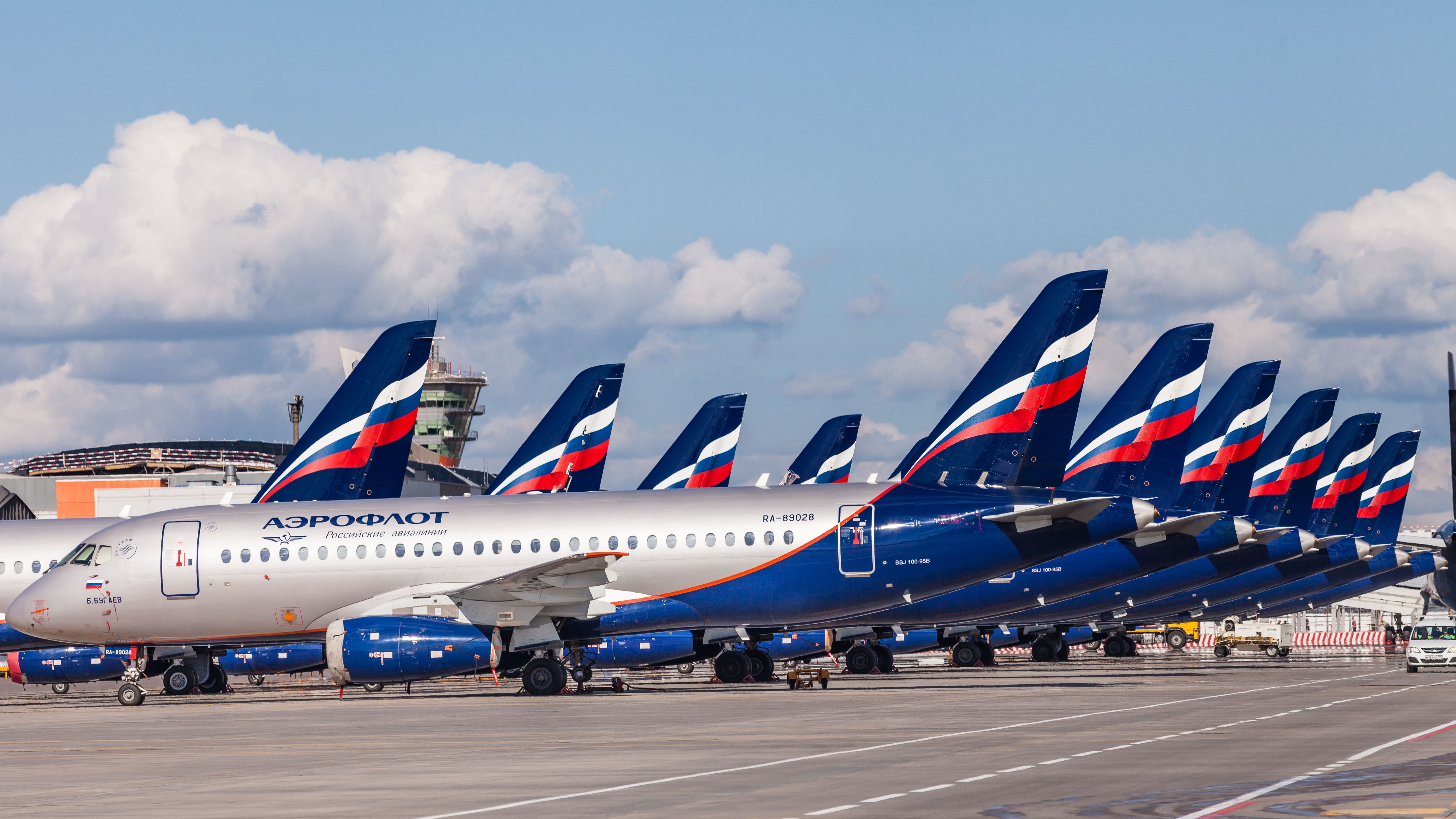 Aeroflot SSJ jets