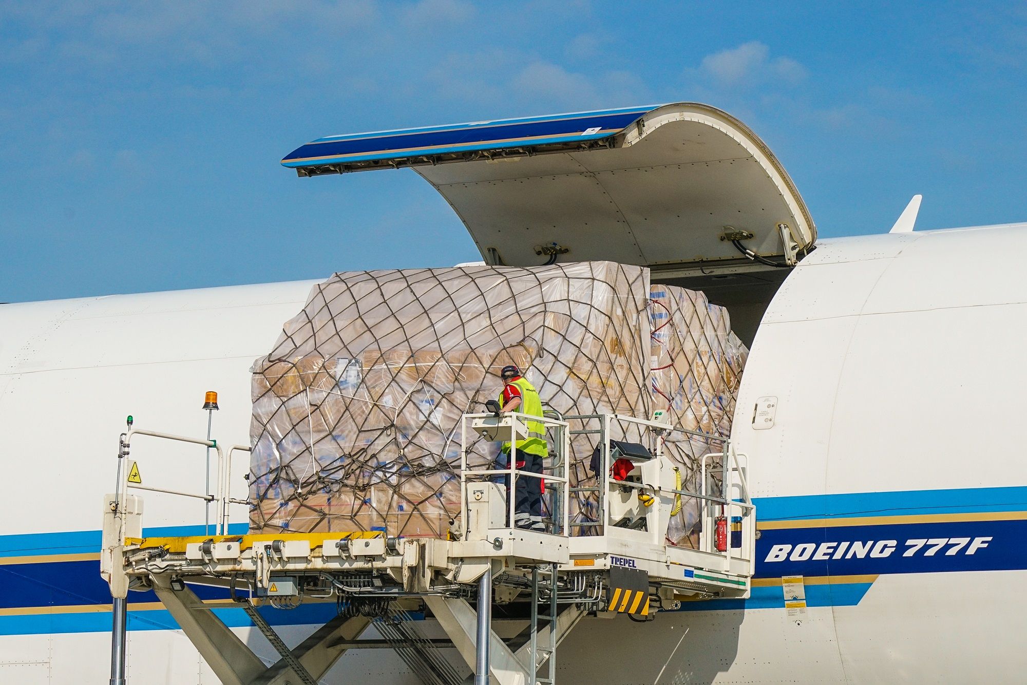 London Stansted Boeing 777F Cargo Loading
