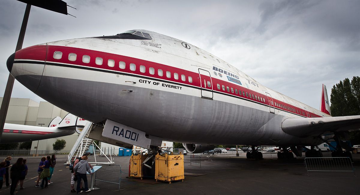 The first Boeing 747 at Seattle Museum of Flight