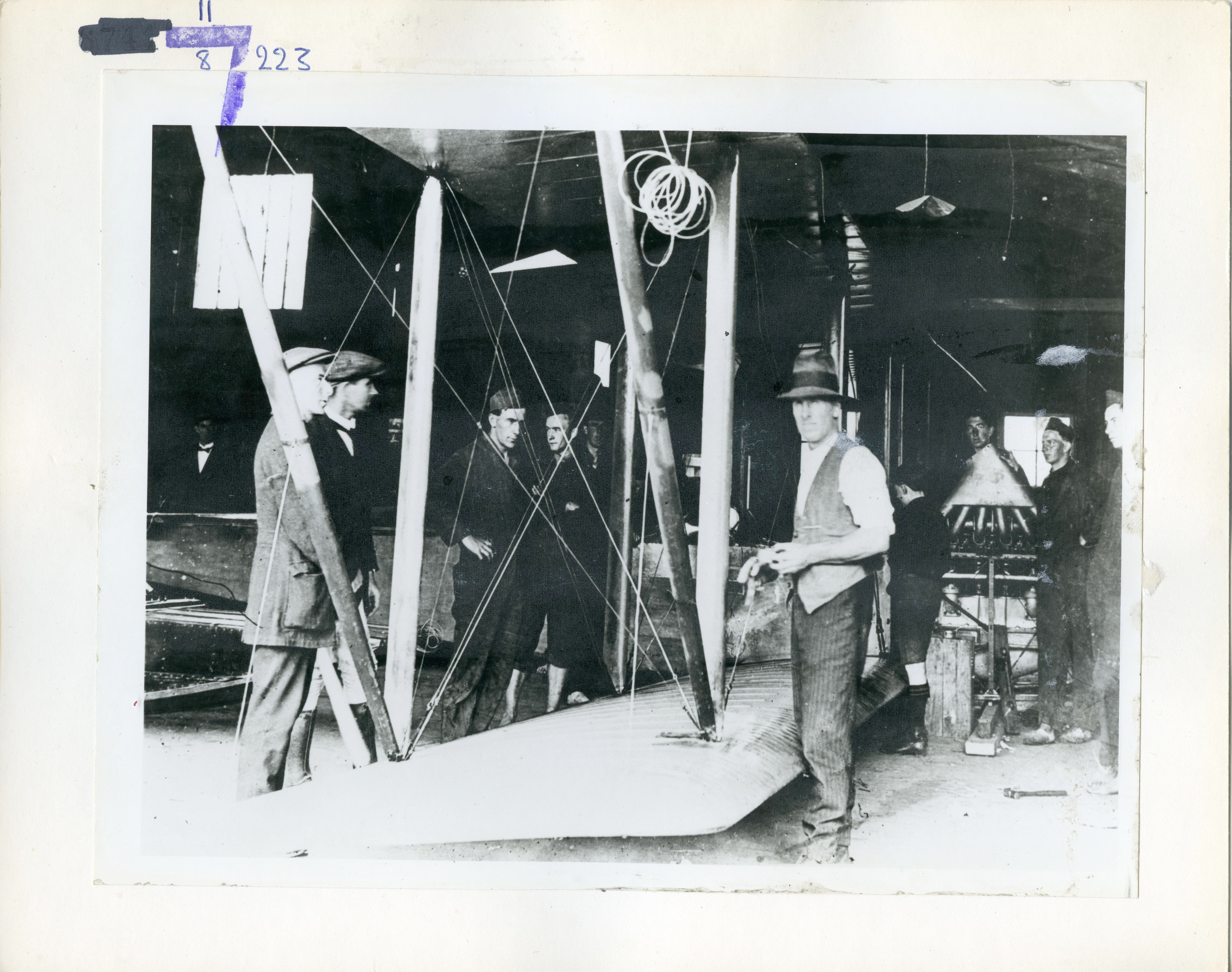 The Walsh brothers constructing an aircraft