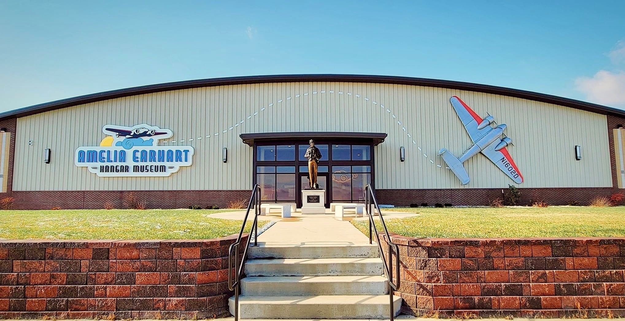 4-Front Entrance_Amelia Earhart Hangar Museum in Atchison Kansas_OpeningApril_14_2023