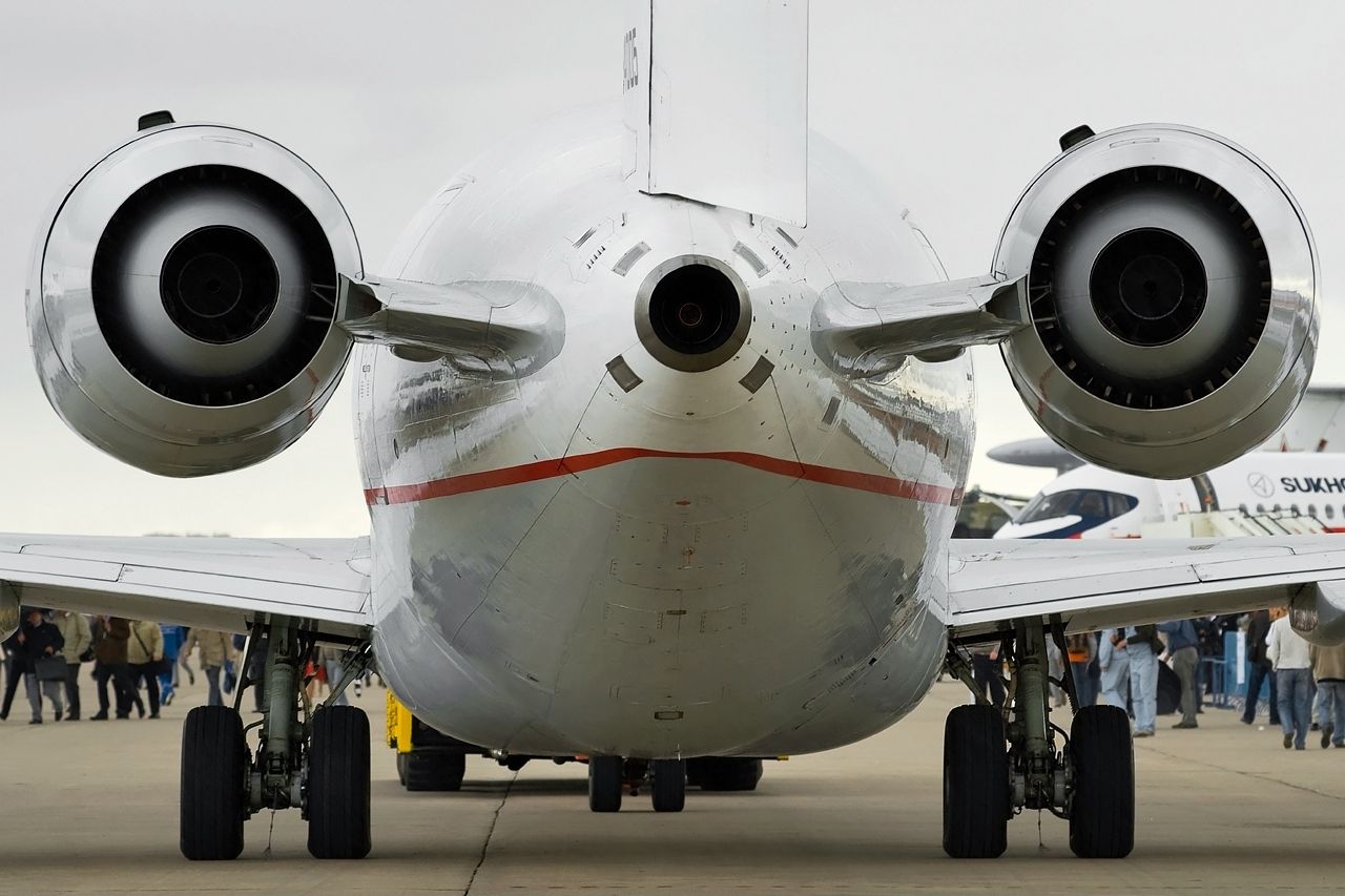 Tu-334 rear view