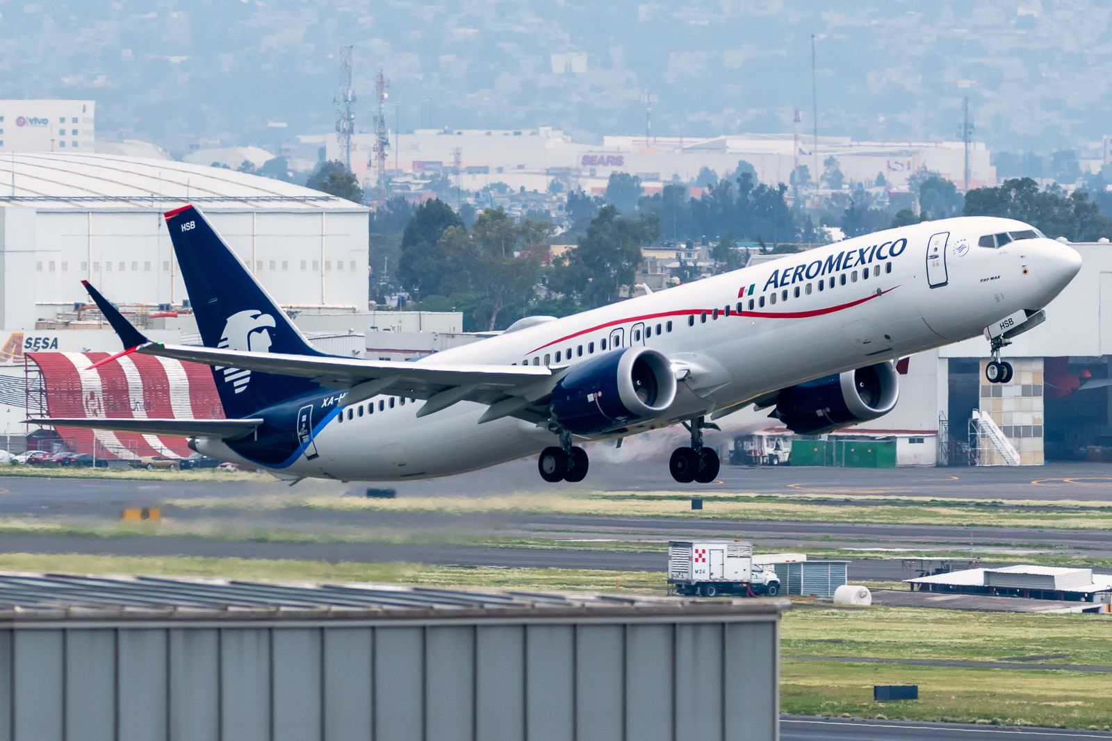 An Aeromexico Boeing 737 MAX 9 aircraft in Mexico City.