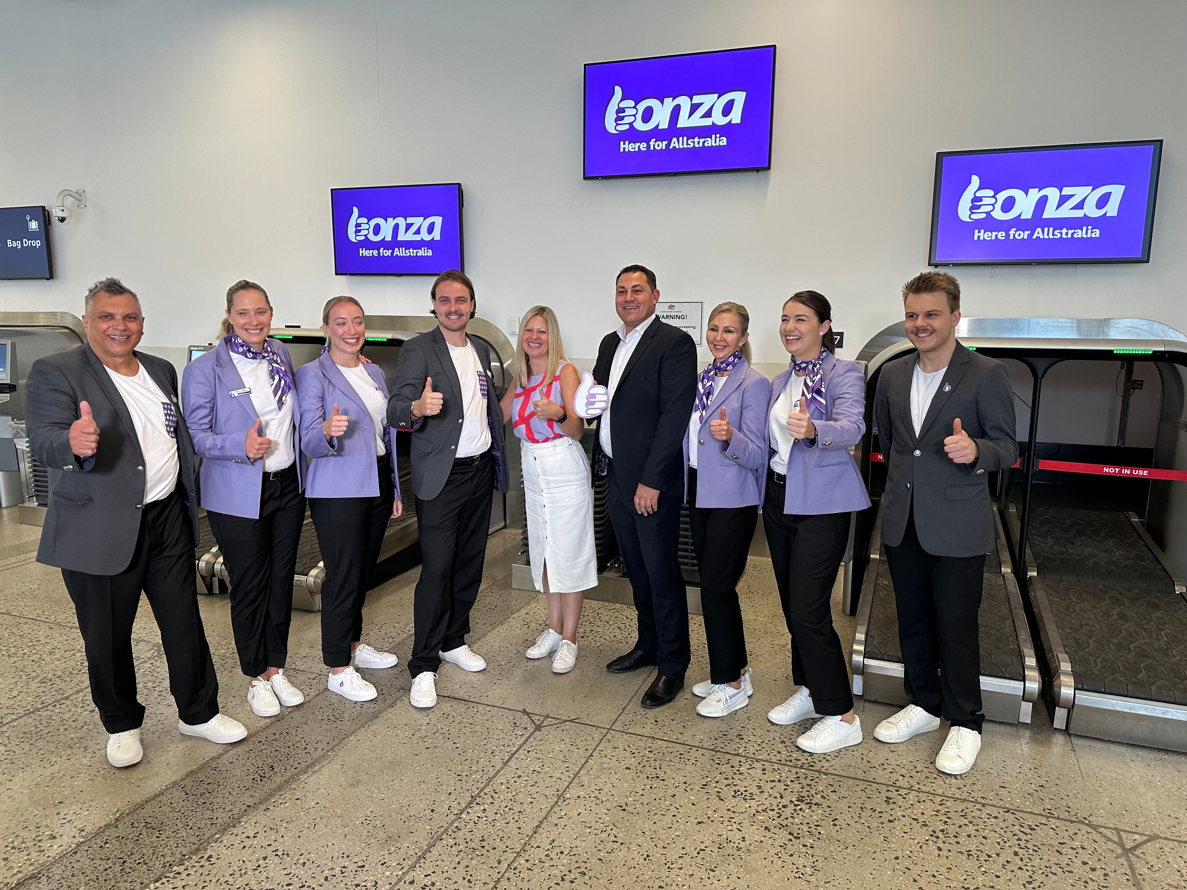 Bonza Melbourne Airport Base launch 