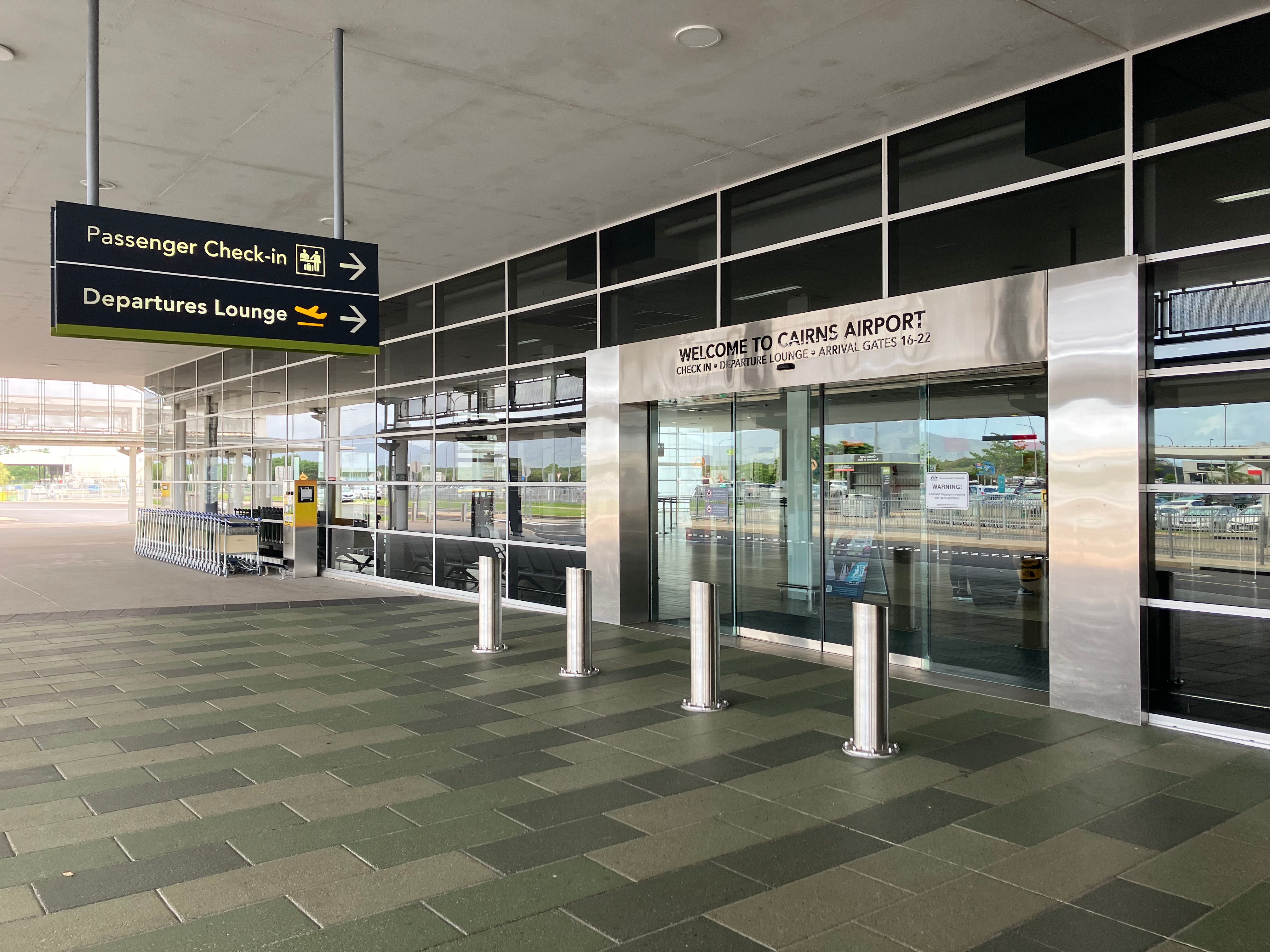 Cairns_Airport_departures_entrance_2022