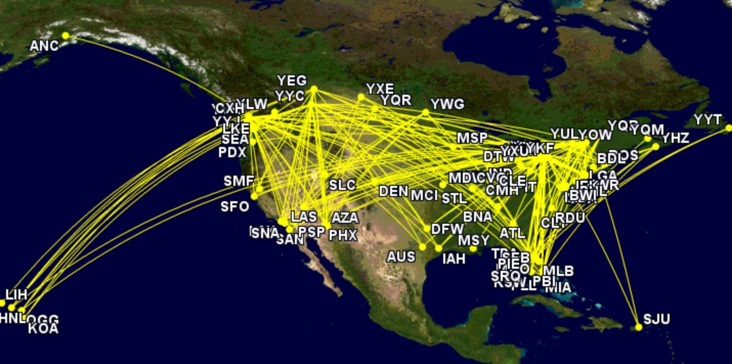 441 Daily Flights: Inside the Enormous US-Canada Market