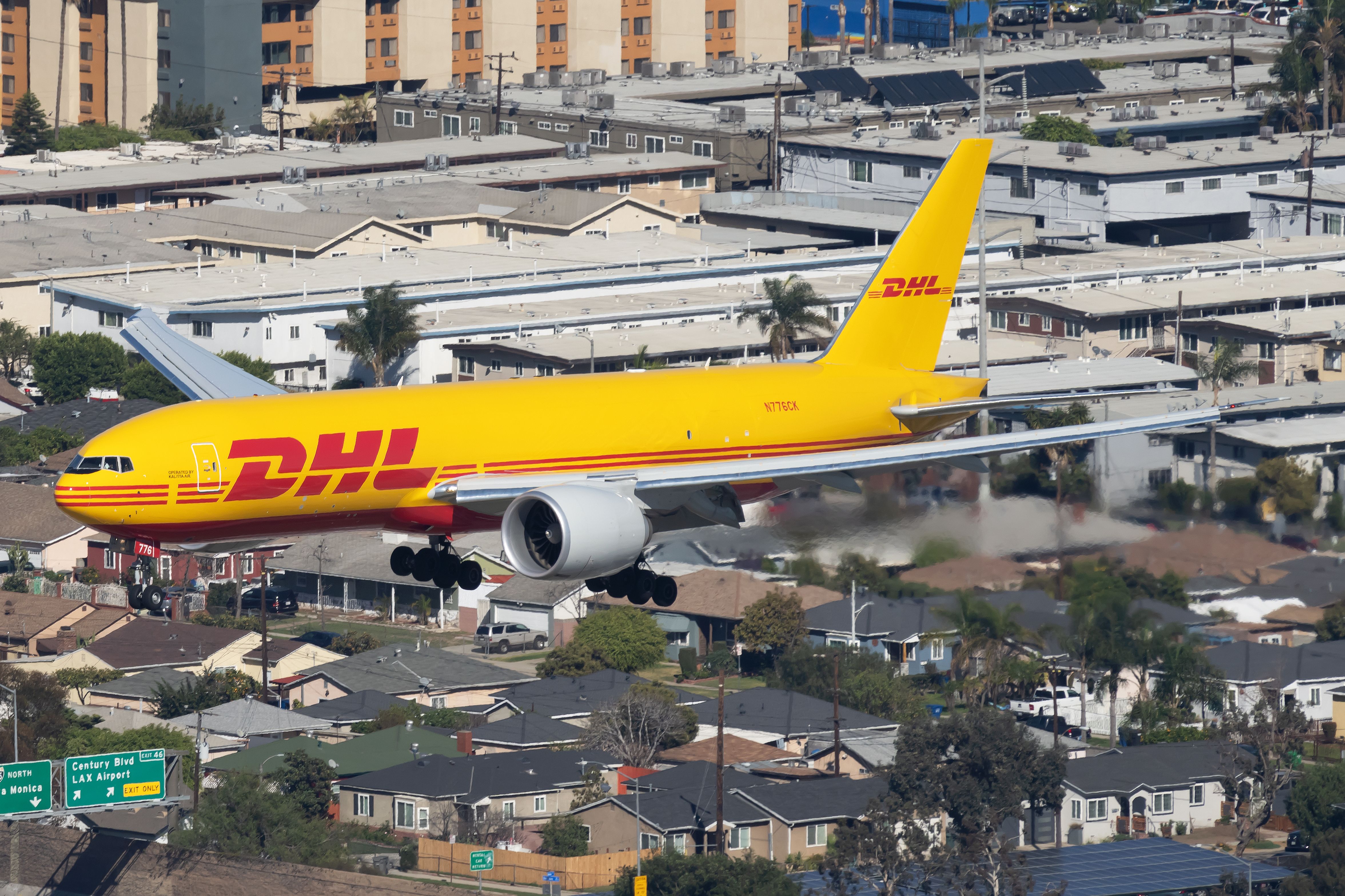 DHL Boeing 777-Fleaving LAX