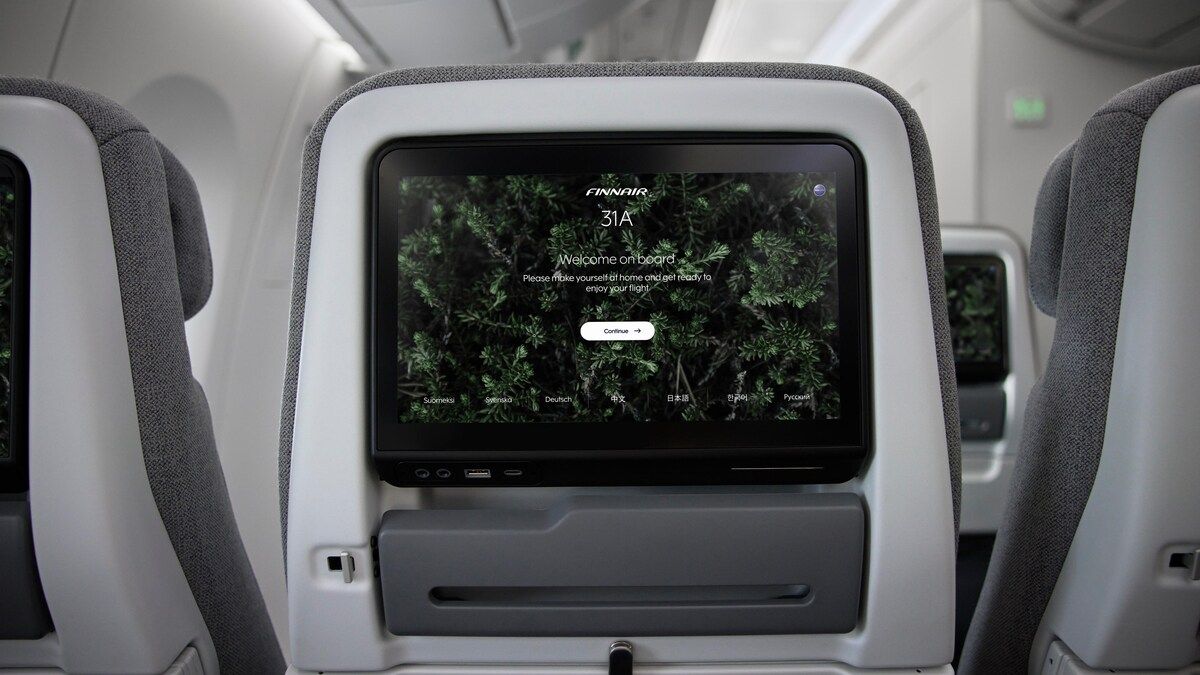 Finnair seatback