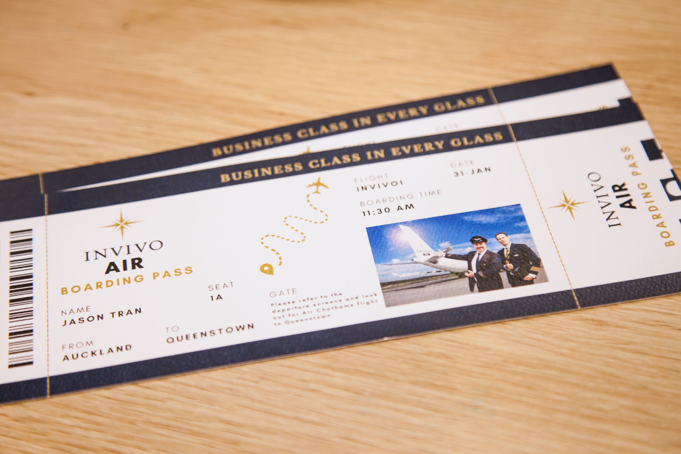 Invivo Boarding Pass