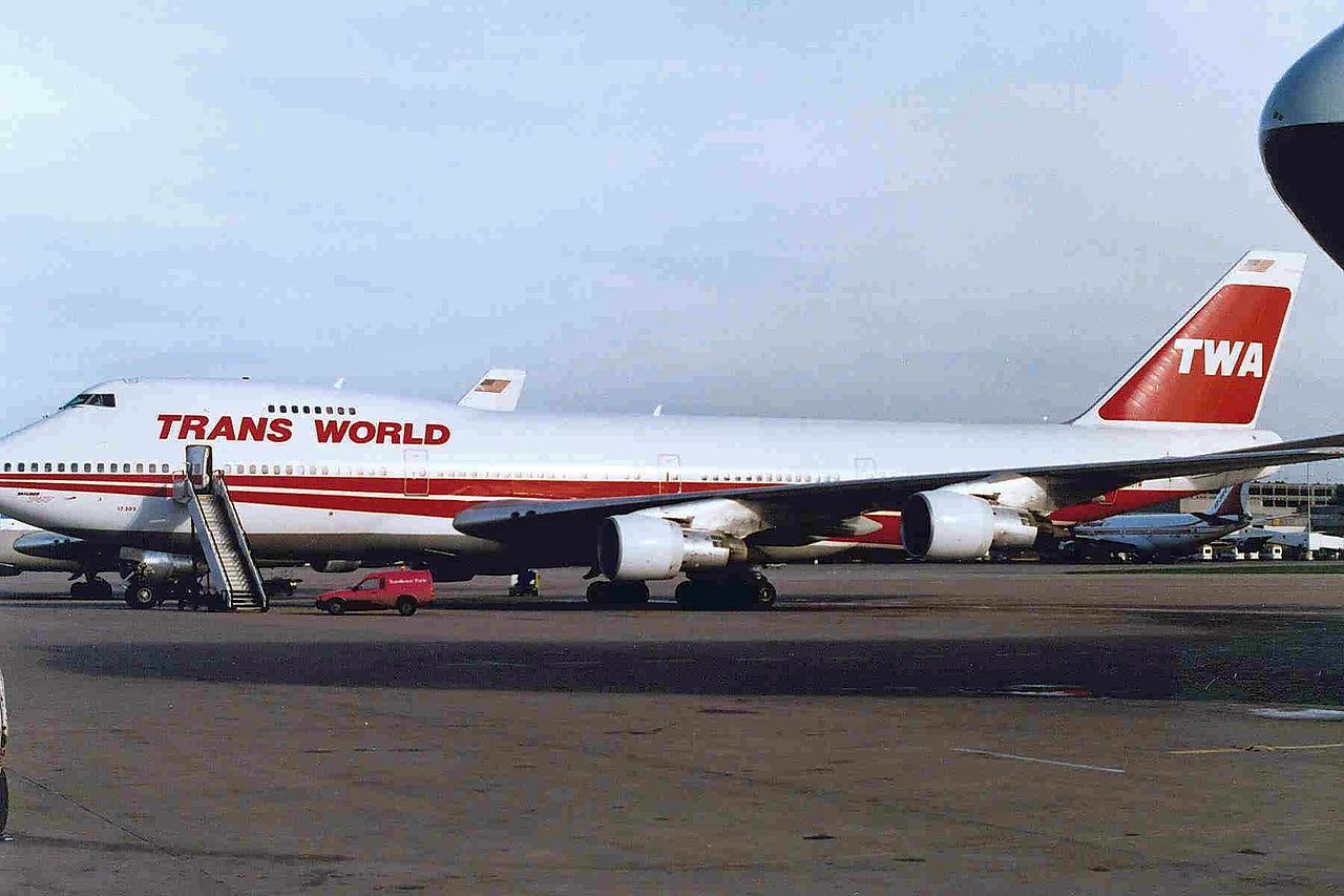 TWA のボーイング 747 機の歴史