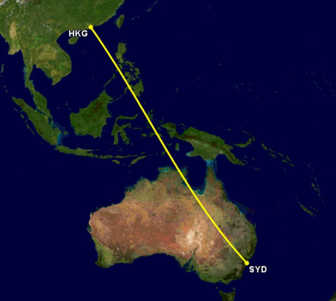 Qantas A380 back on Sydney to Hong Kong