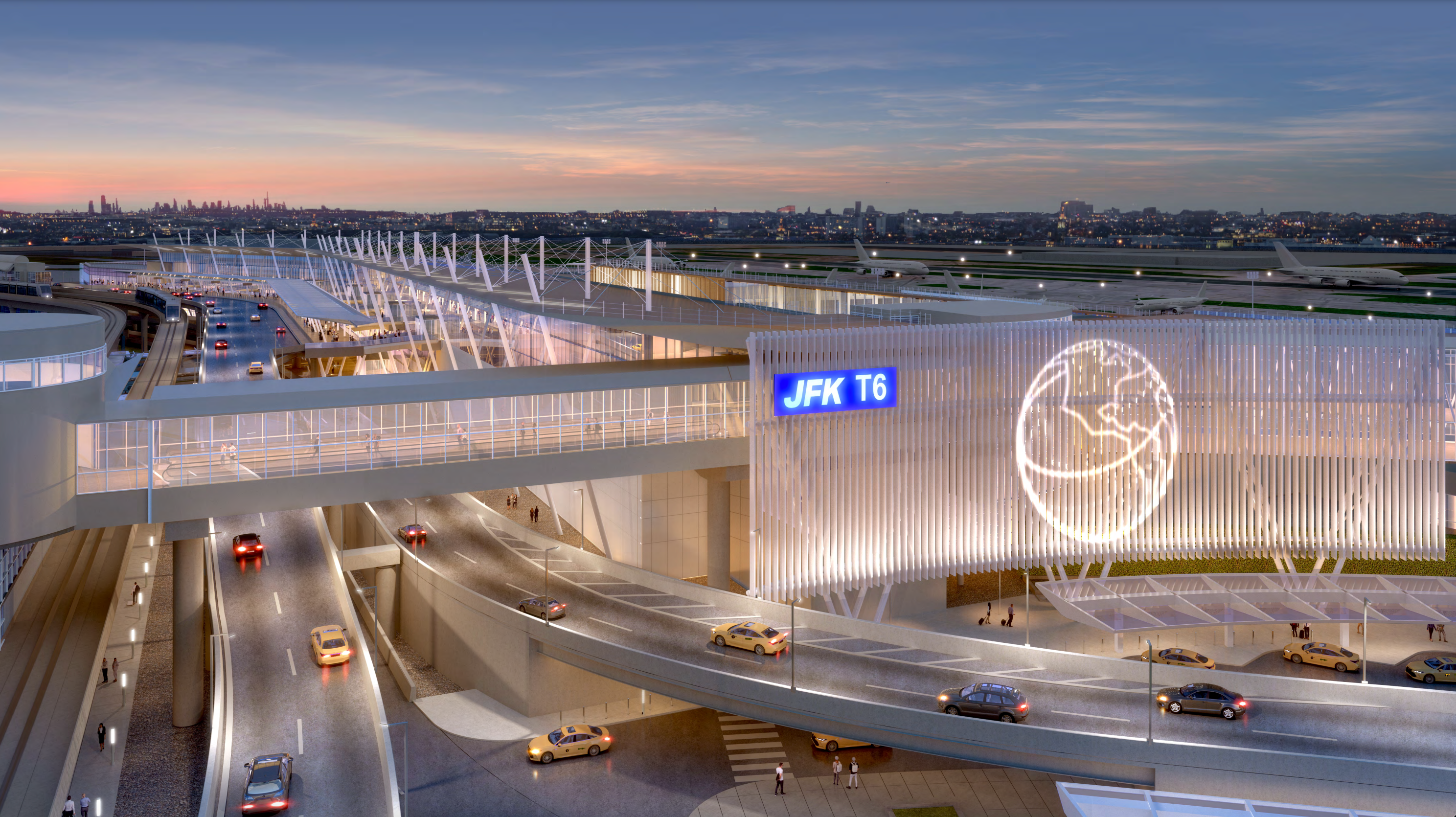 Updated renderings of the new Terminal 6 at JFK airport. 