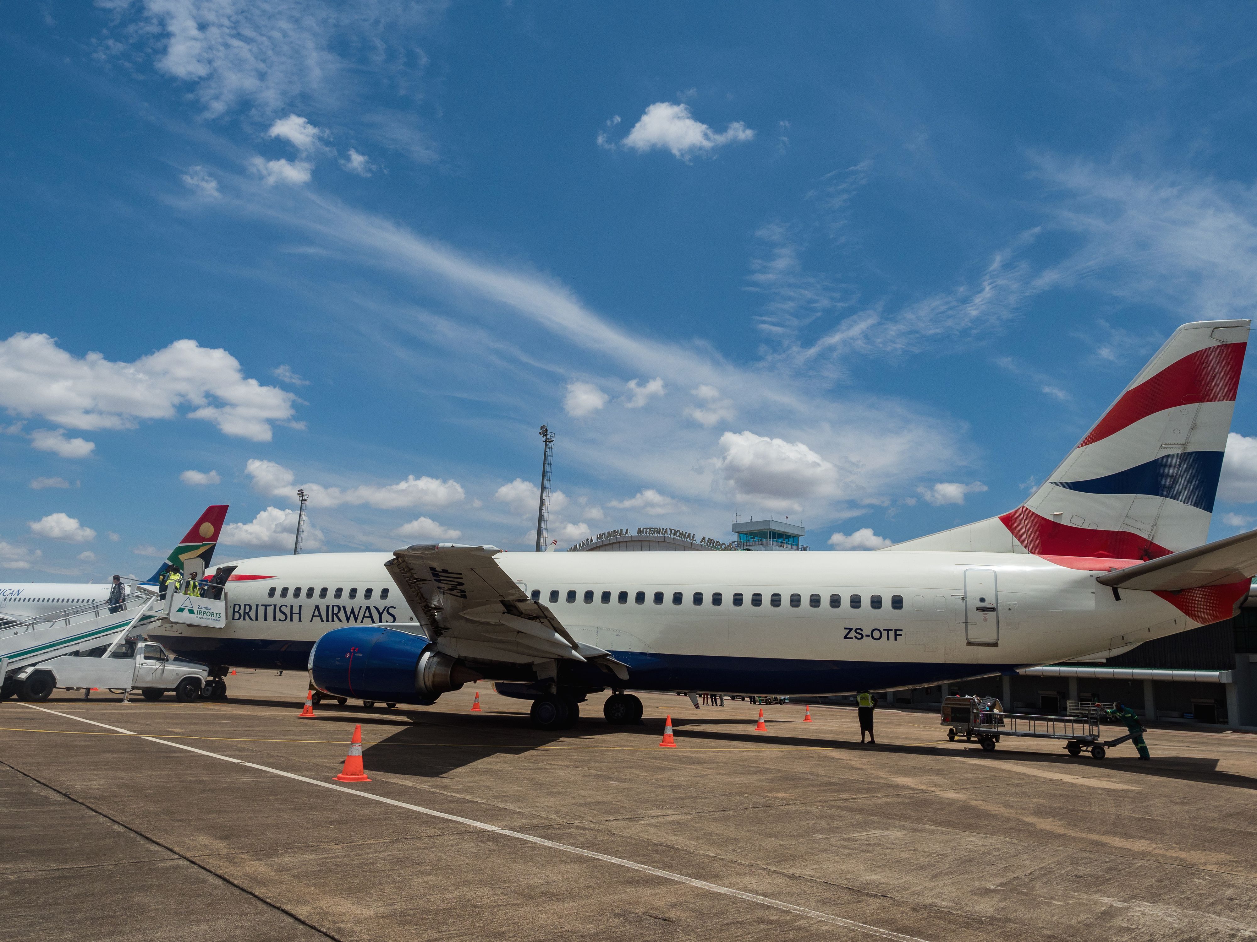 Comair British Airways at Livingston Airport, Zambia