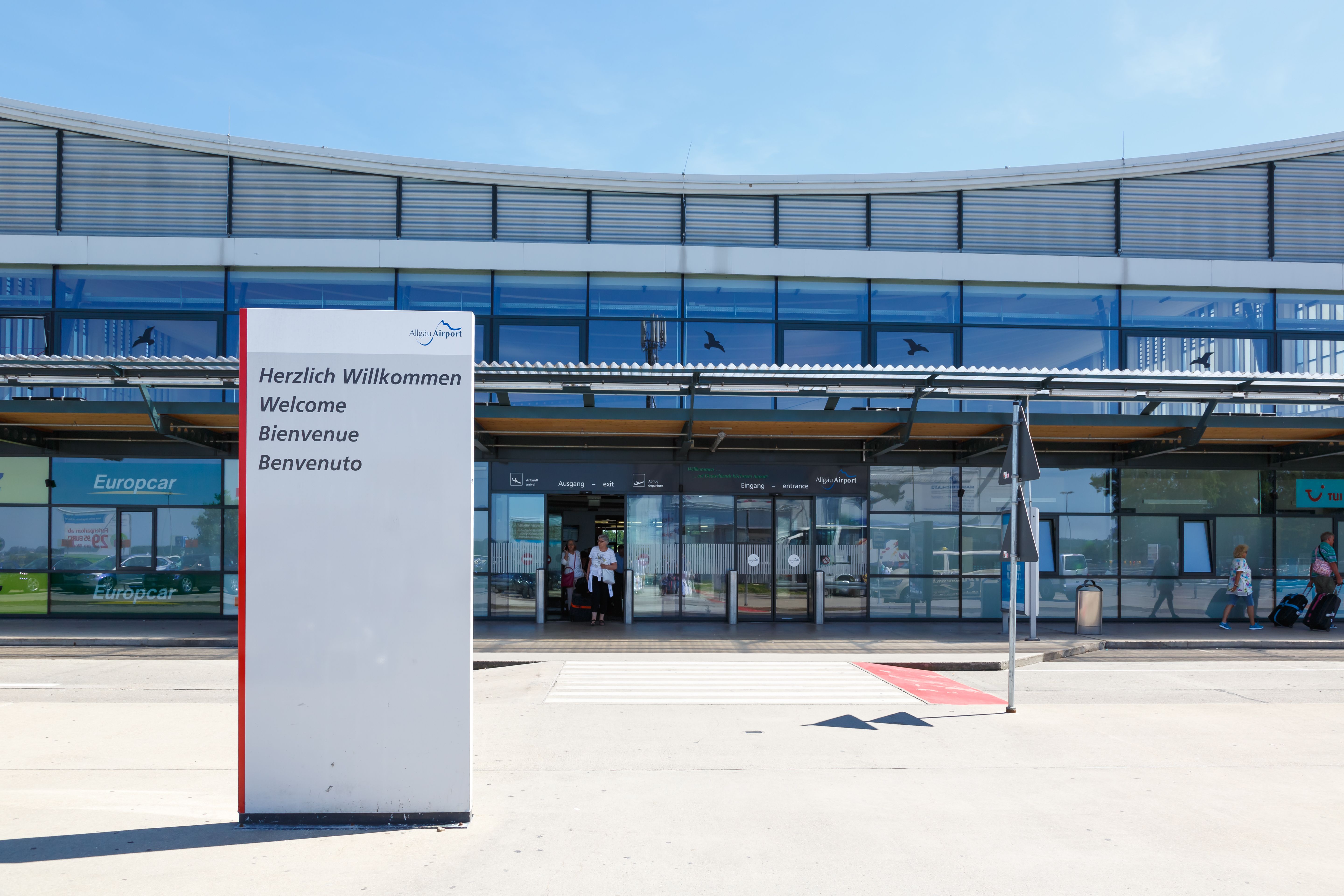 Memmingen Airport Welcome Sign