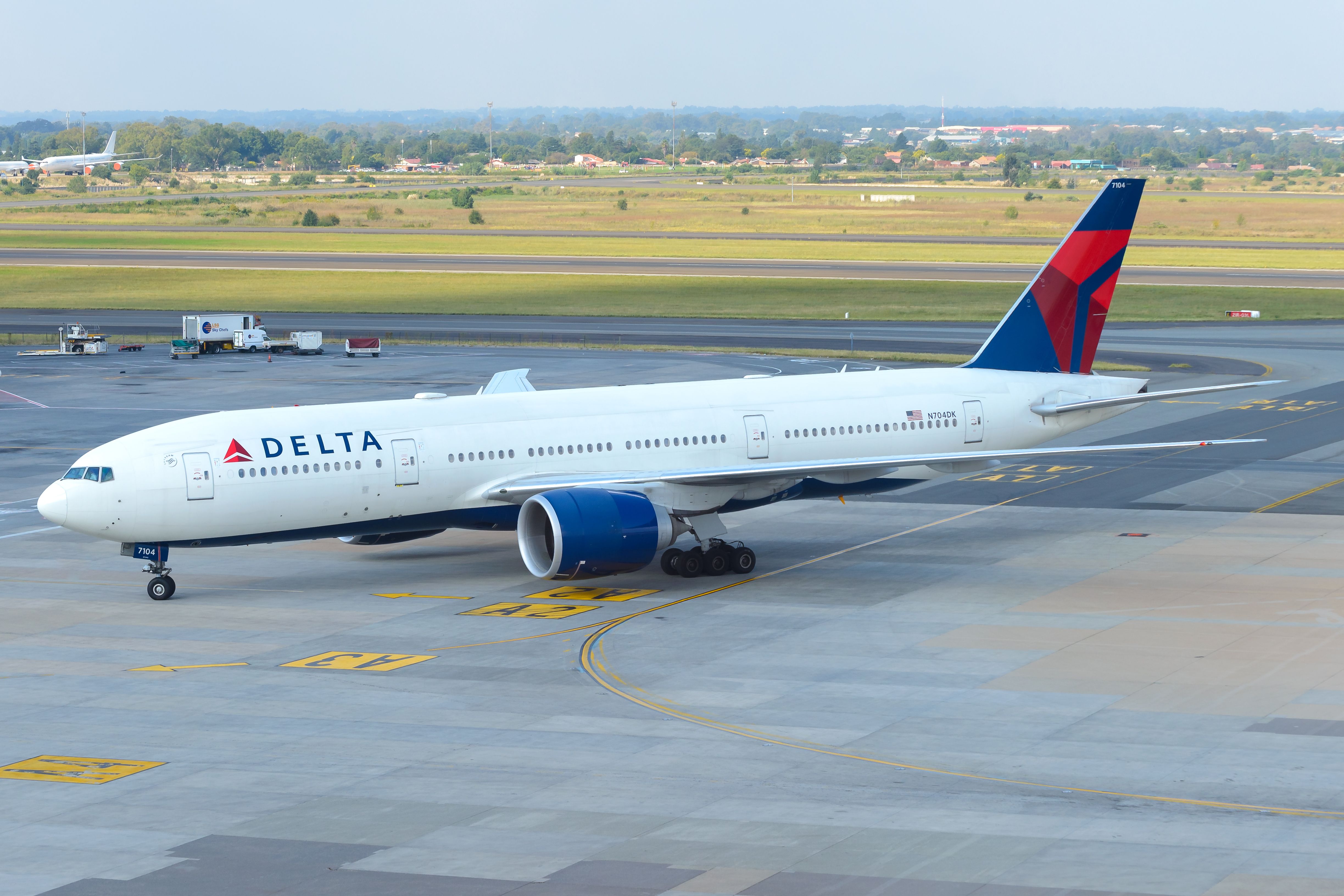 Delta Air Lines Boeing 777 in Johannesburg