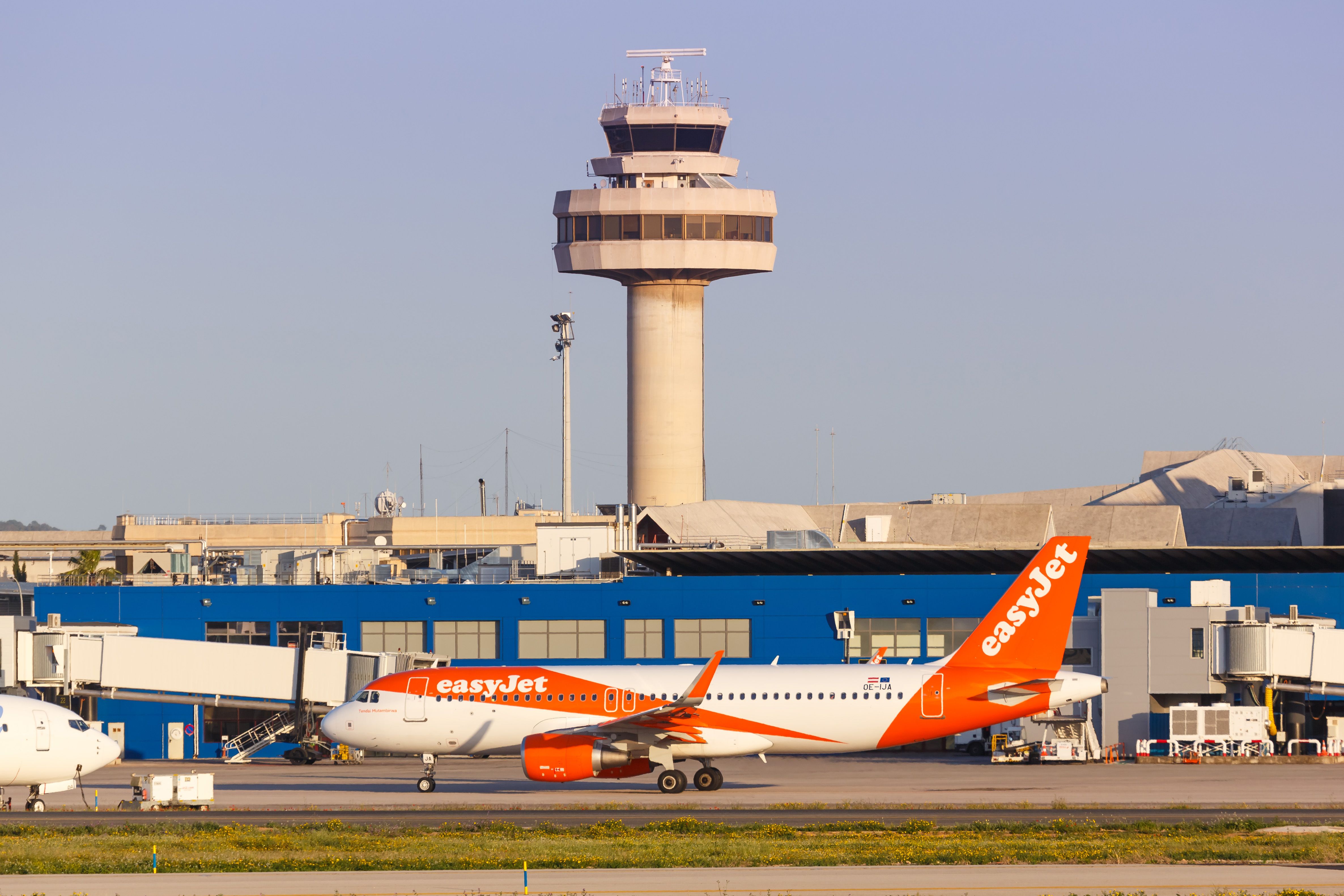 Palma de Mallorca PMI Airport ATC Control Tower Spain with easyJet