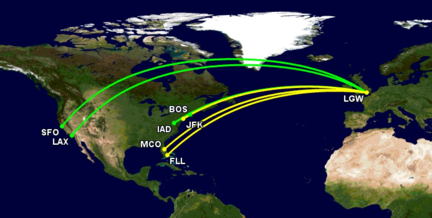 Norse Atlantic Reveals 4 New US Routes From London Gatwick