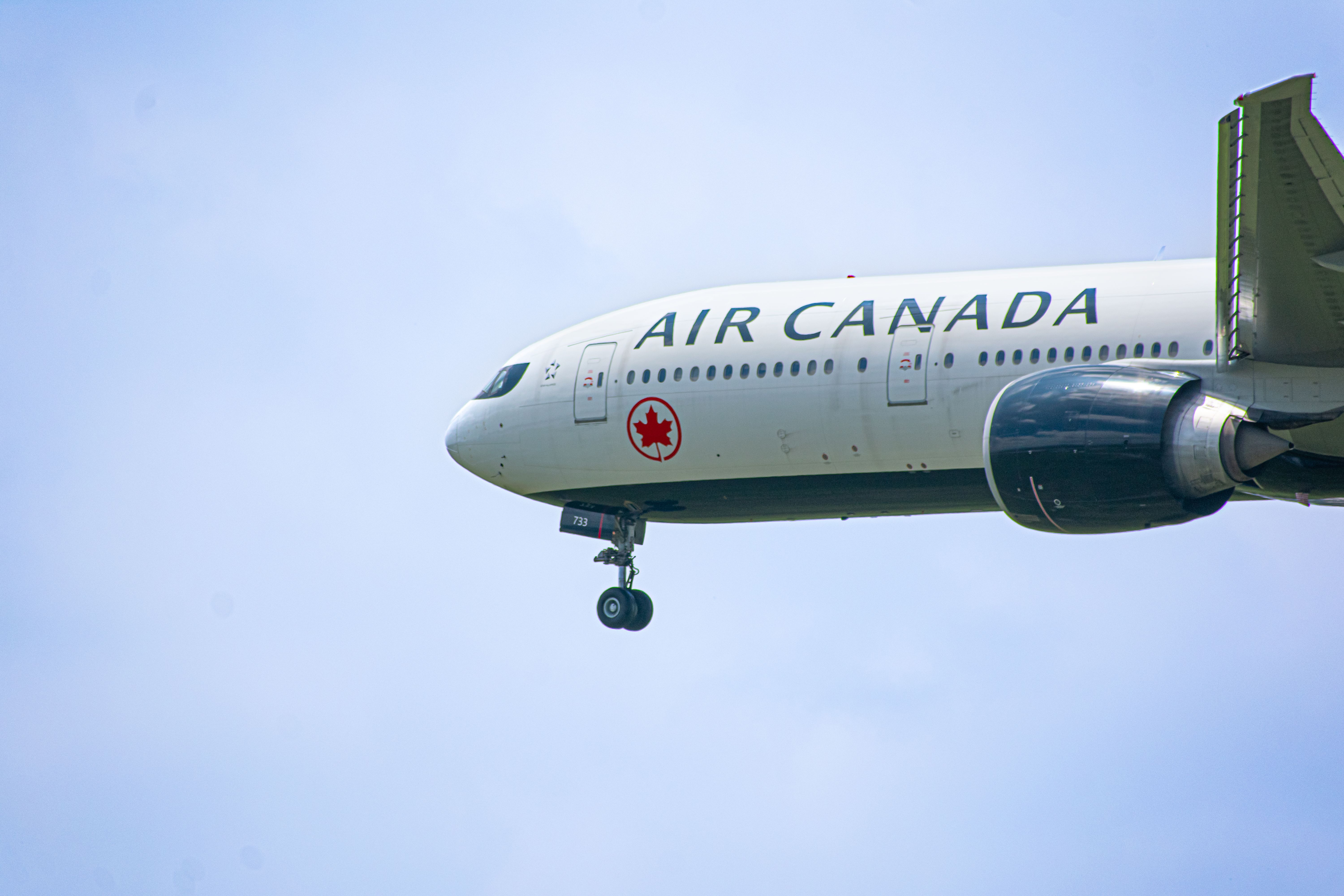 Air Canada 777-300ER landing at LAX