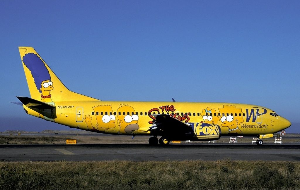 Western Pacific Boeing 737 Simpsons