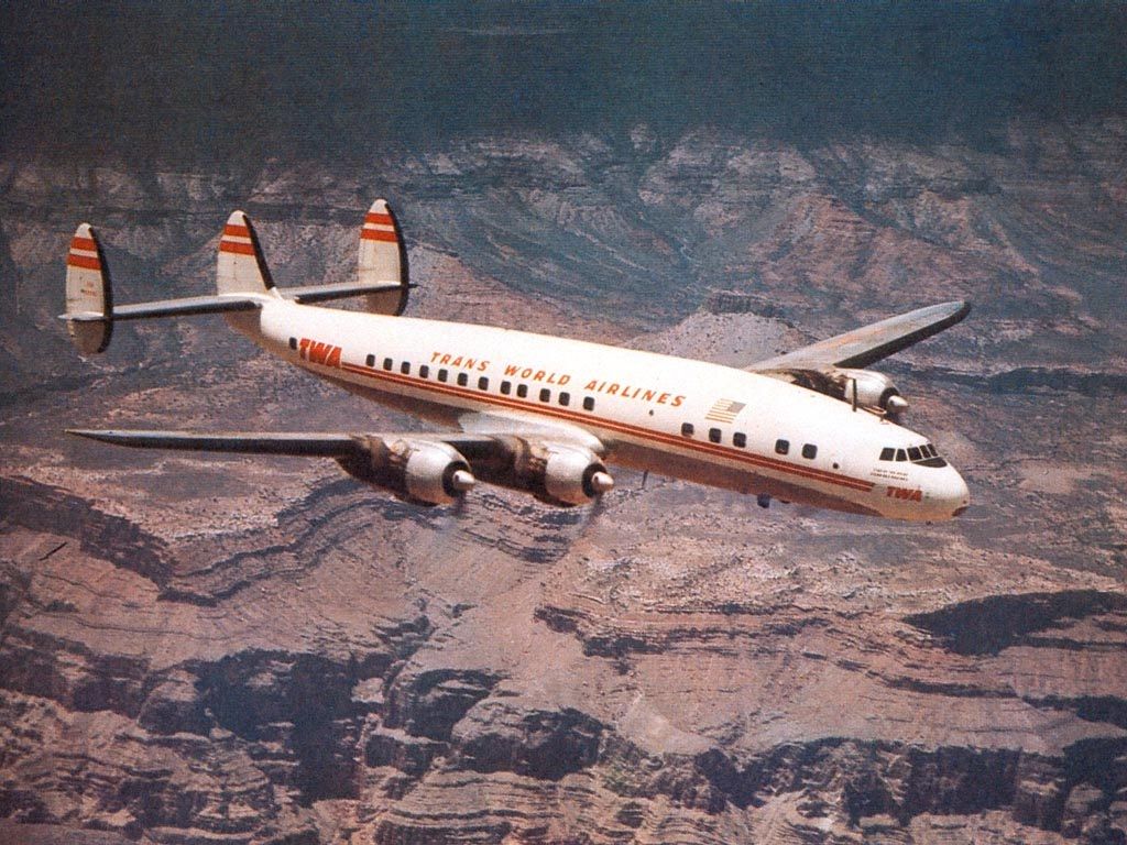 The TWA Lockheed L-1049A Super Constellation involved in the 1956 Grand Canyon Mid-Air Collision.