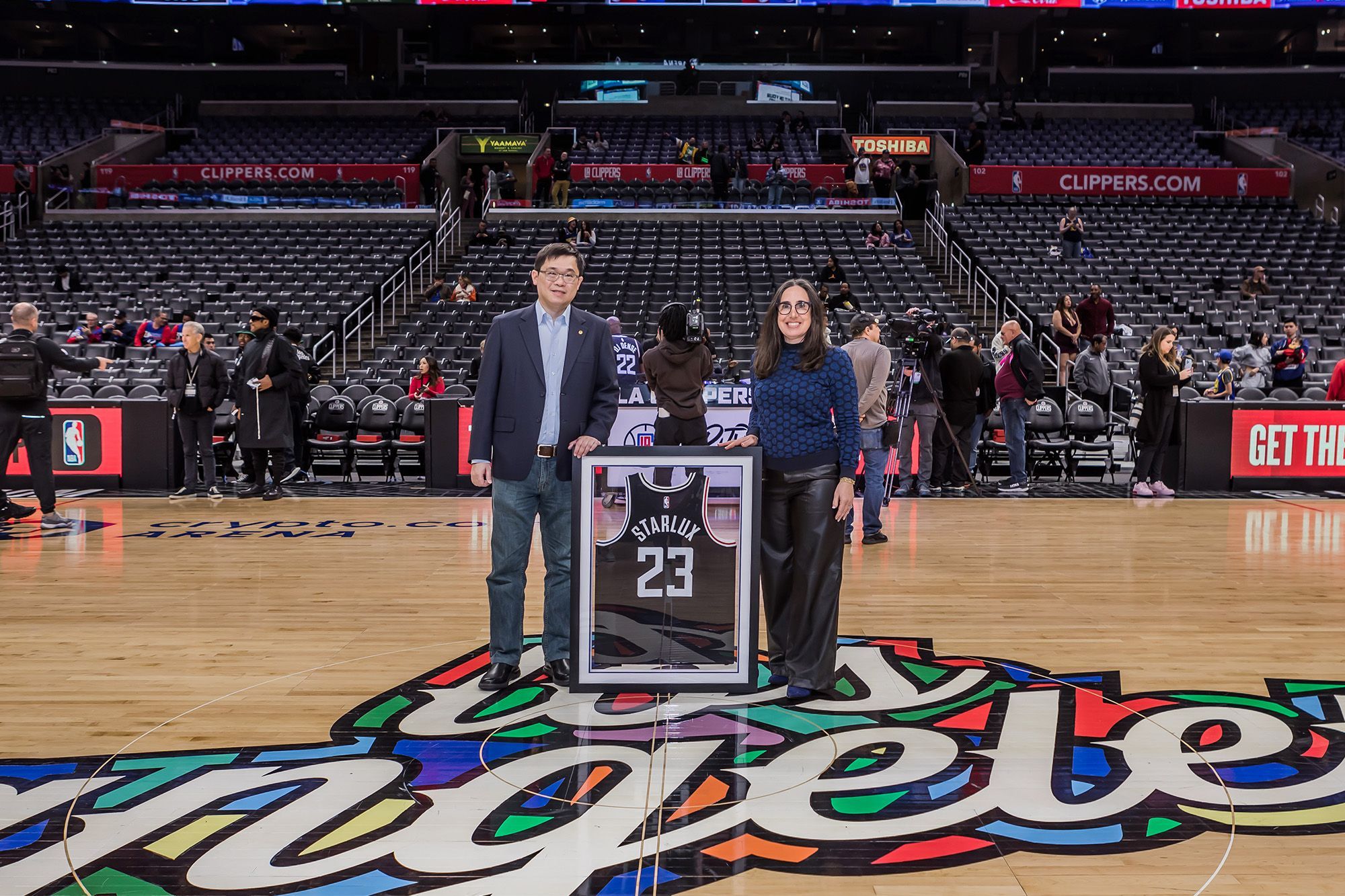 Starlux and LA Clippers Jersey Ceremony