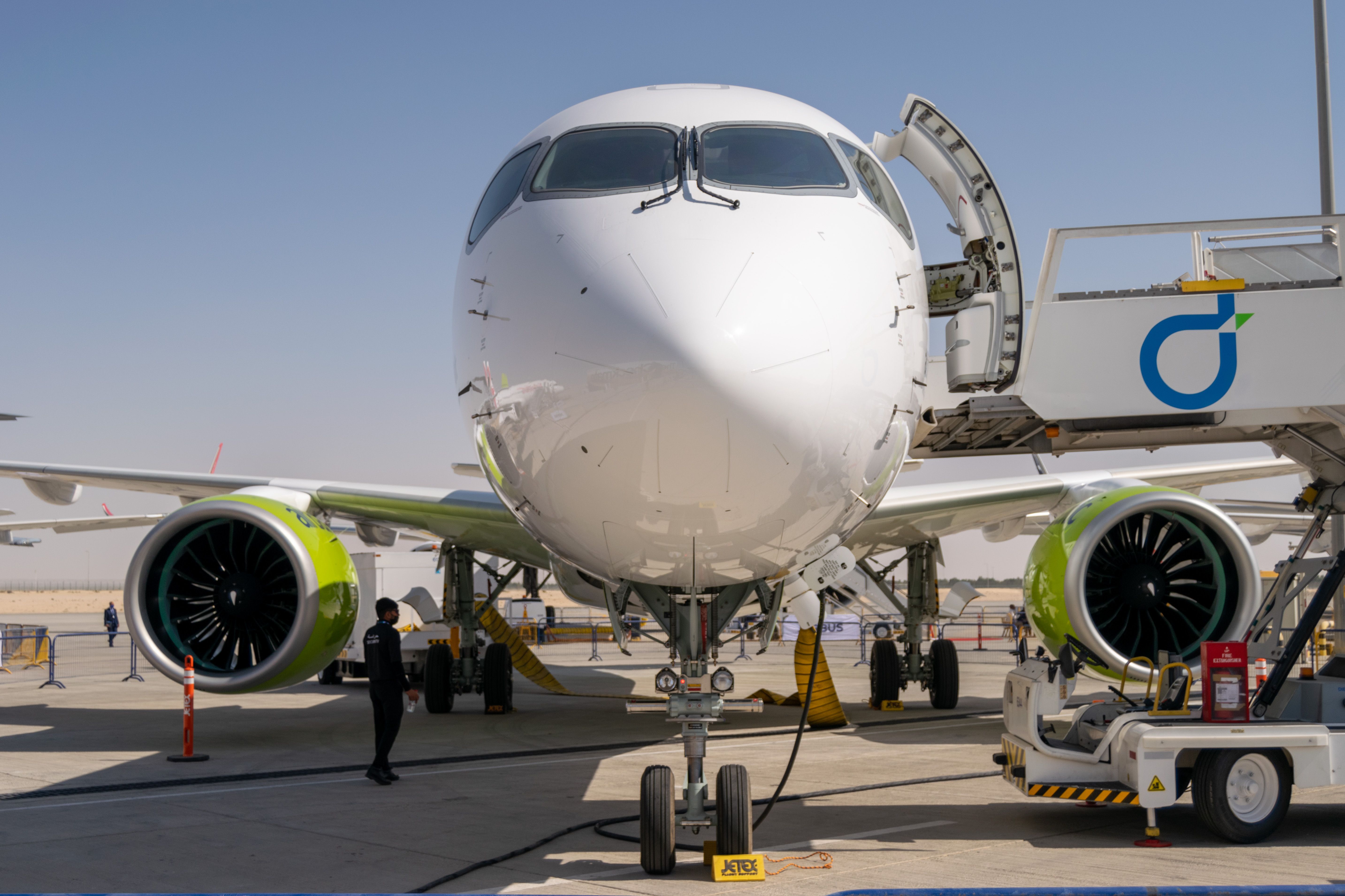 airBaltic Airbus A220 Front Profile
