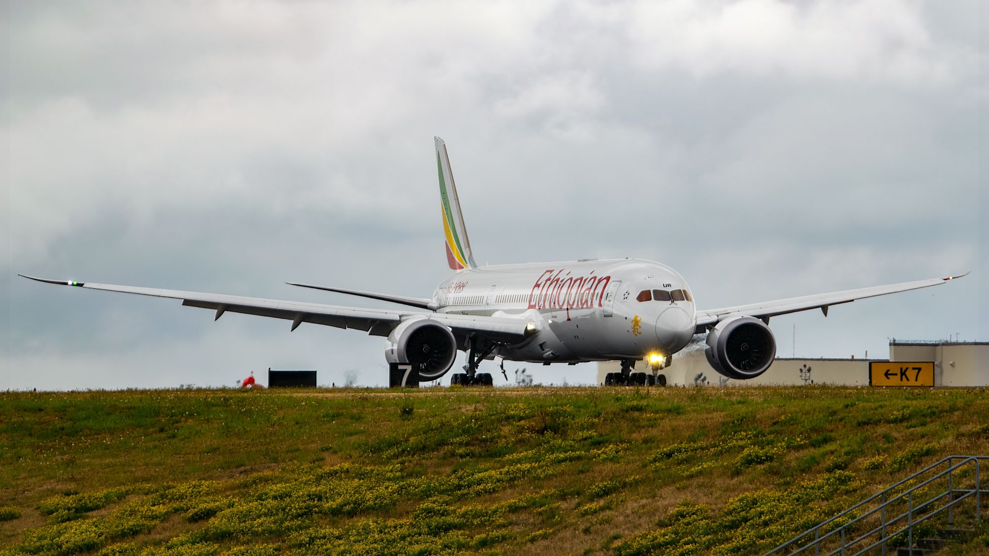 Ethopian Boeing 787-8 Post-Landing at KPAE